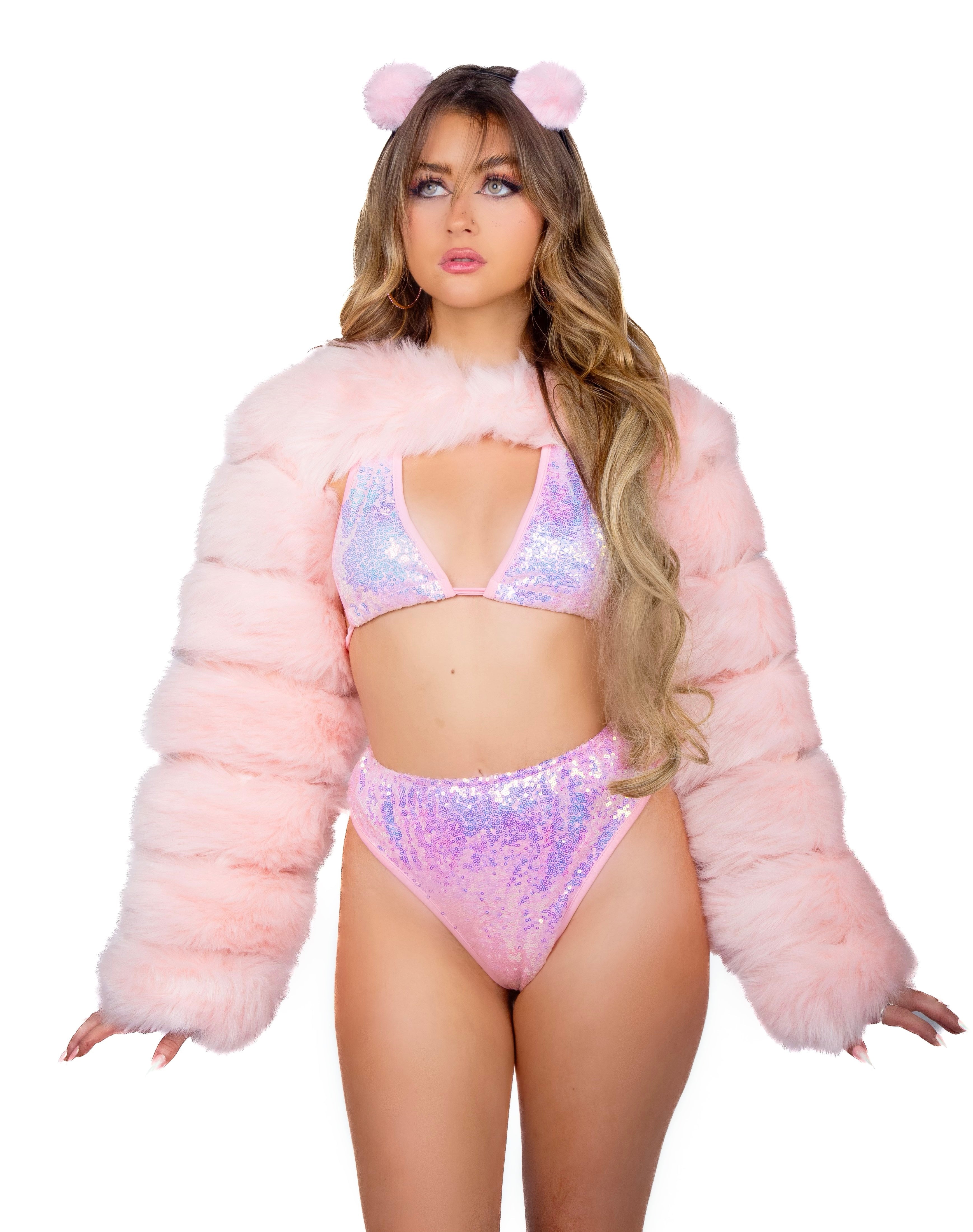 Baby Pink Puffy Arm Sleeves