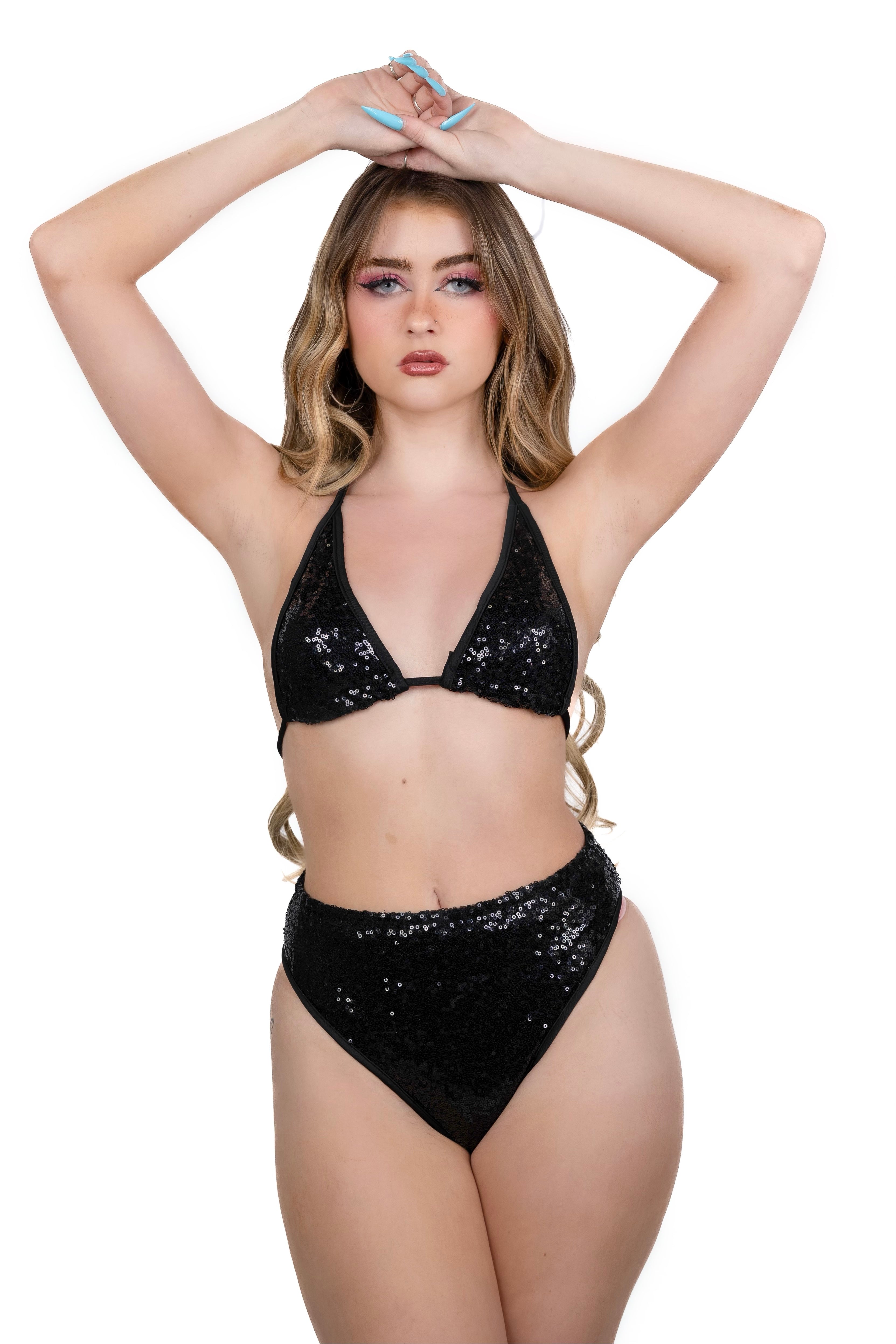 Midnight Goddess Sequin Set (2 pcs)