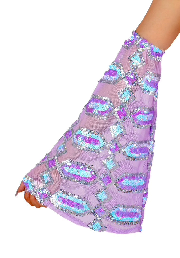 Lavender Cosmic Arm Sleeves