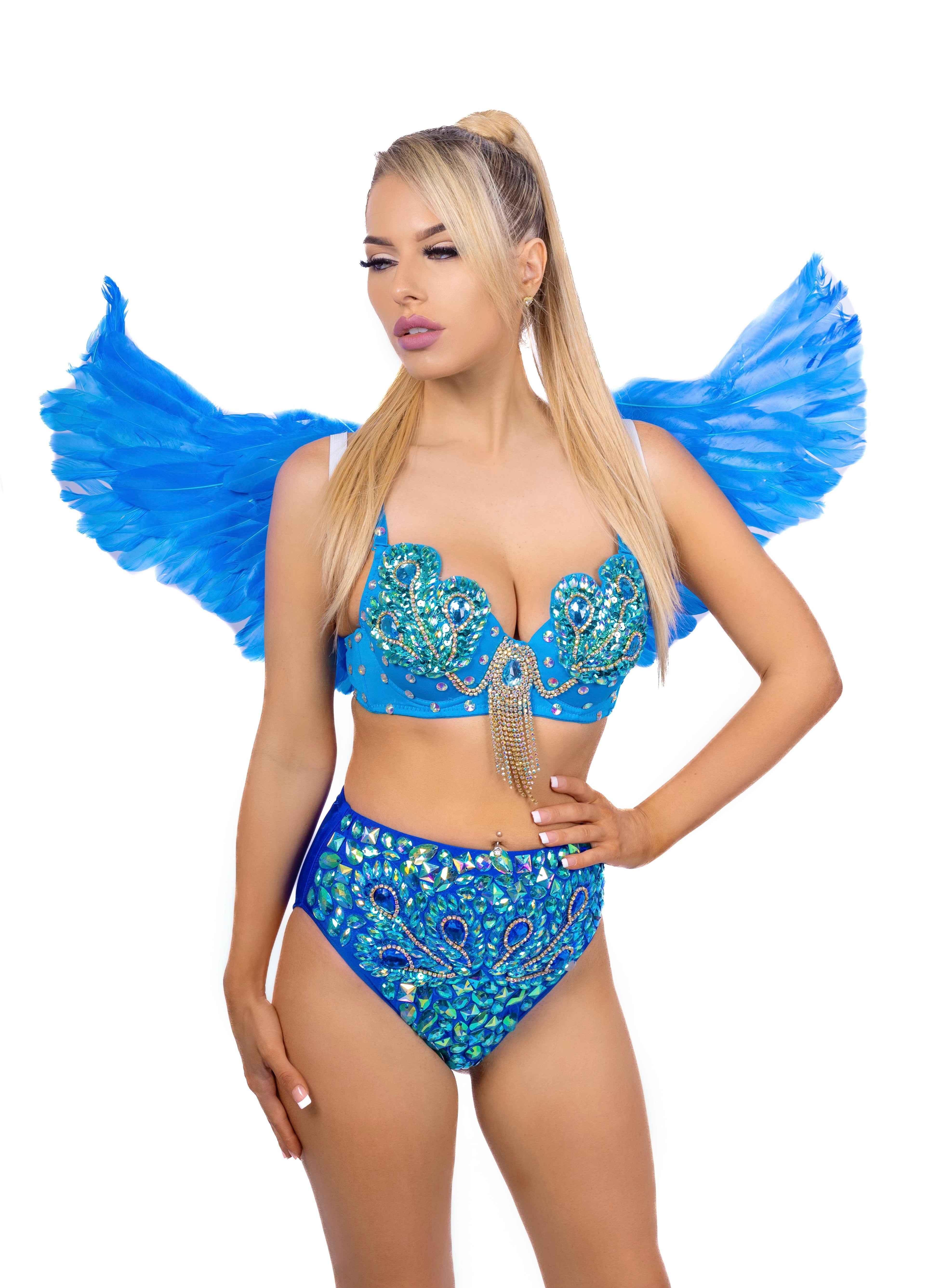Ocean Blue Angel Wings