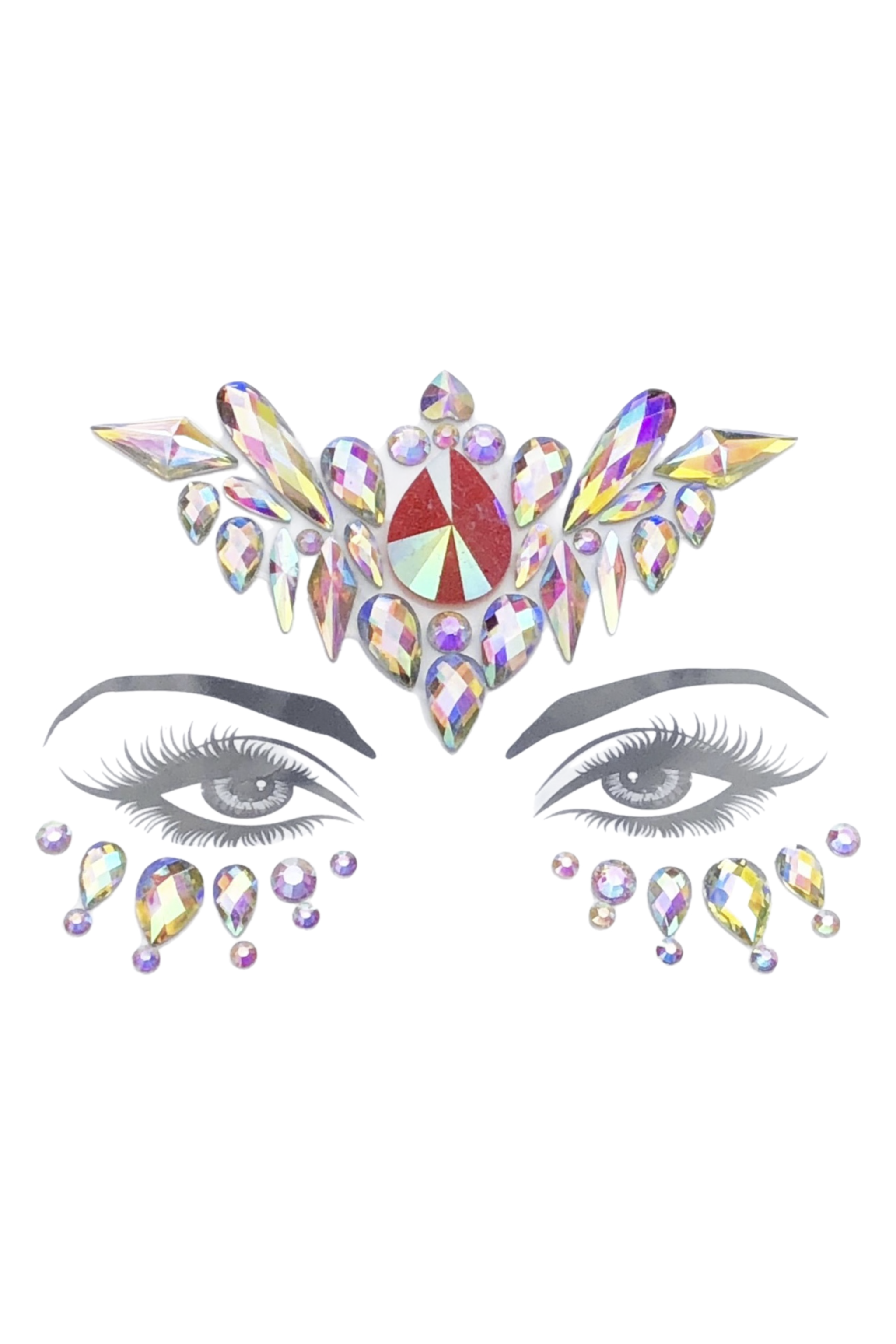 Cherry Blossoms Rhinestone Crystal Face Jewels