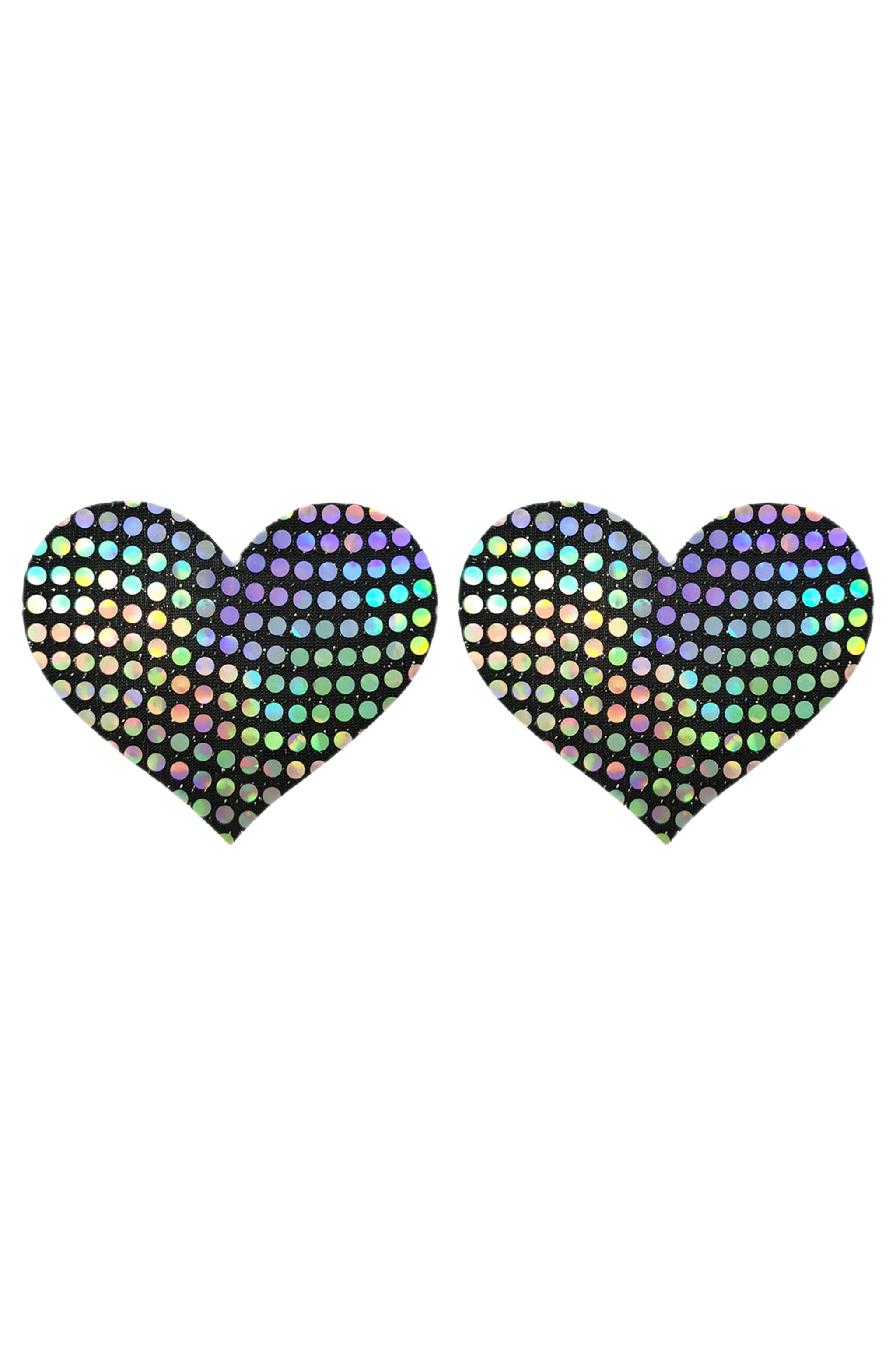 Techno Holographic Heart Pasties