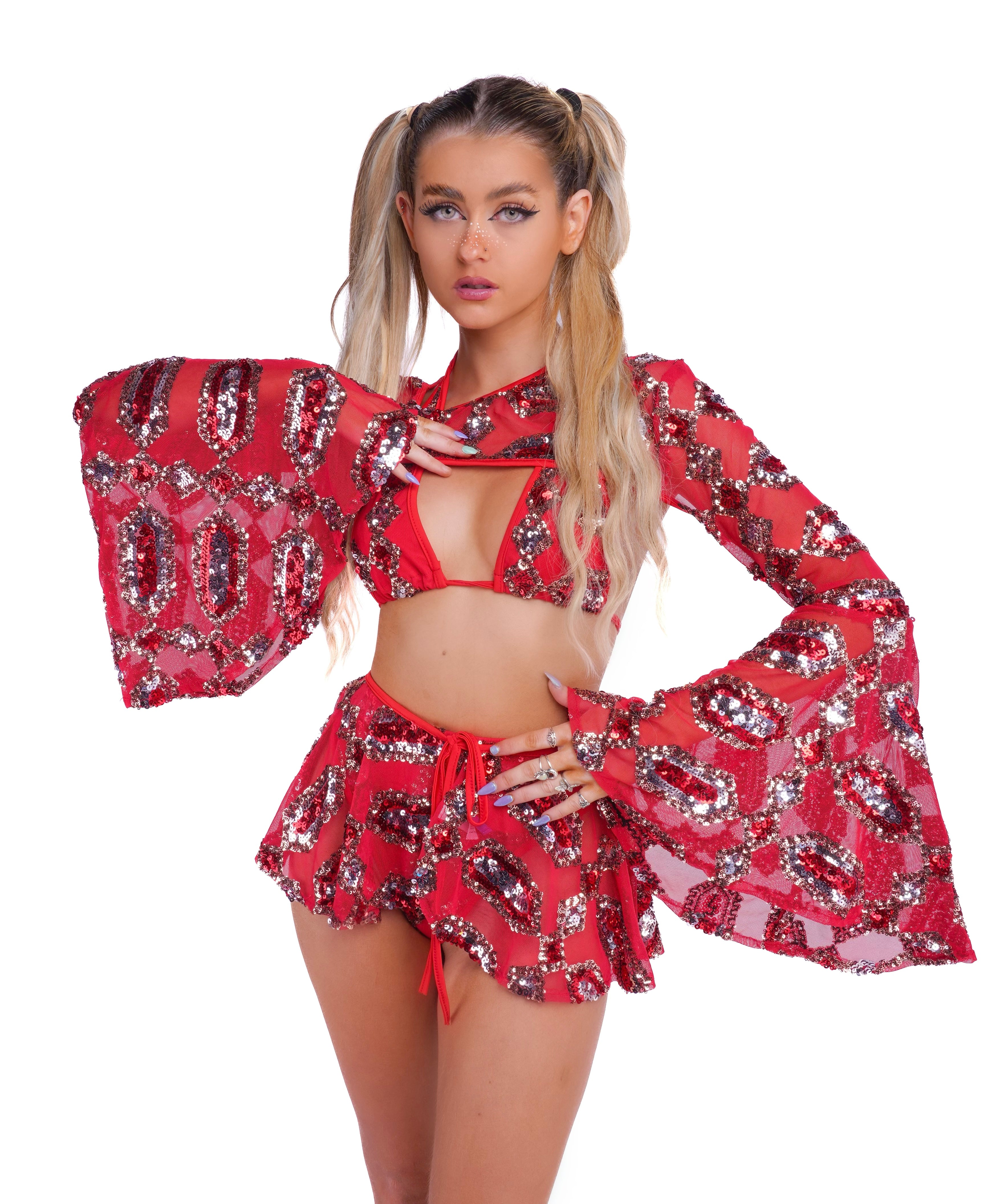 Ruby Bronze Sequin Set