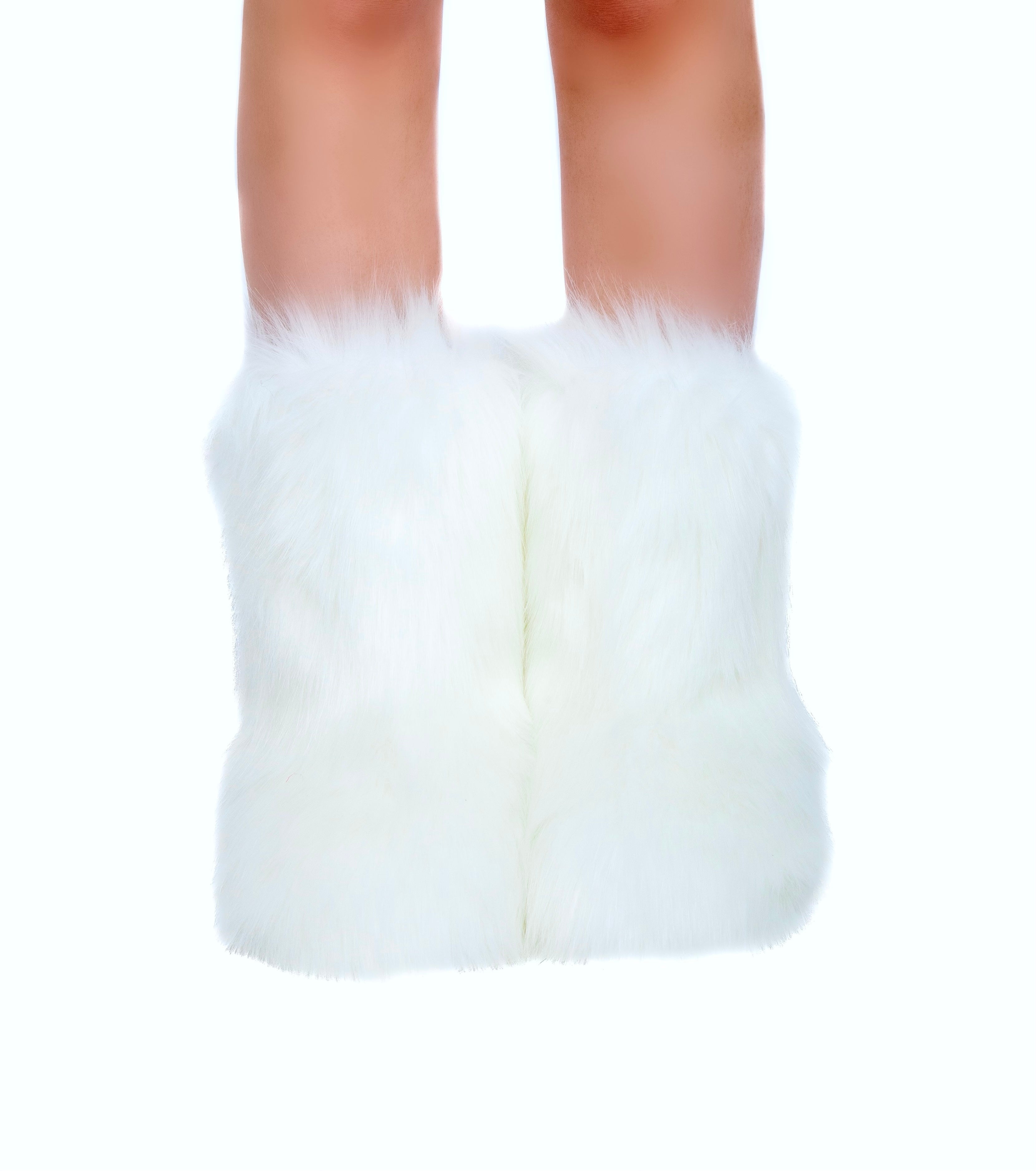 White Fuzzy Boots