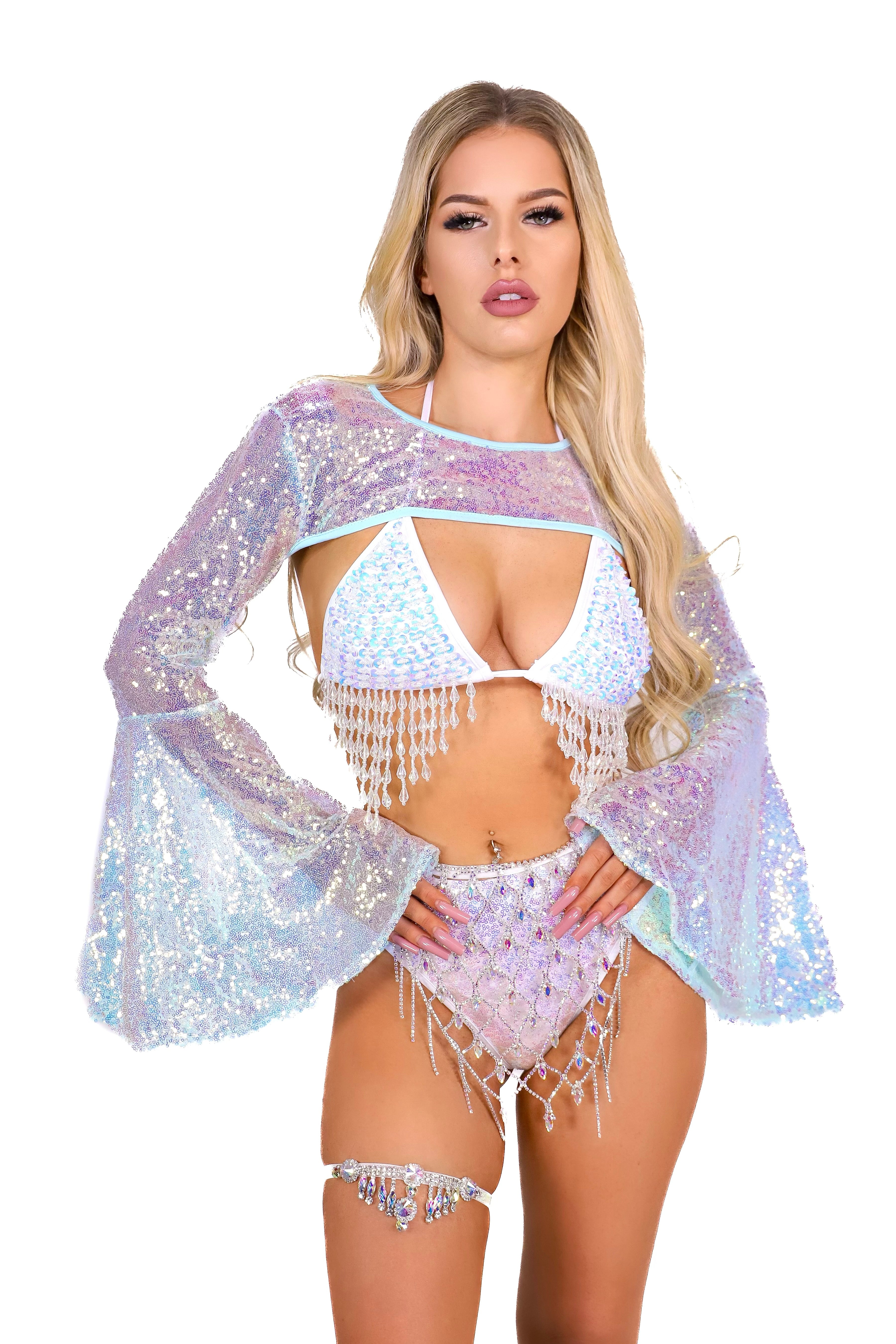 FULL OUTFIT- Iridescent Ice Goddess (4 pcs)