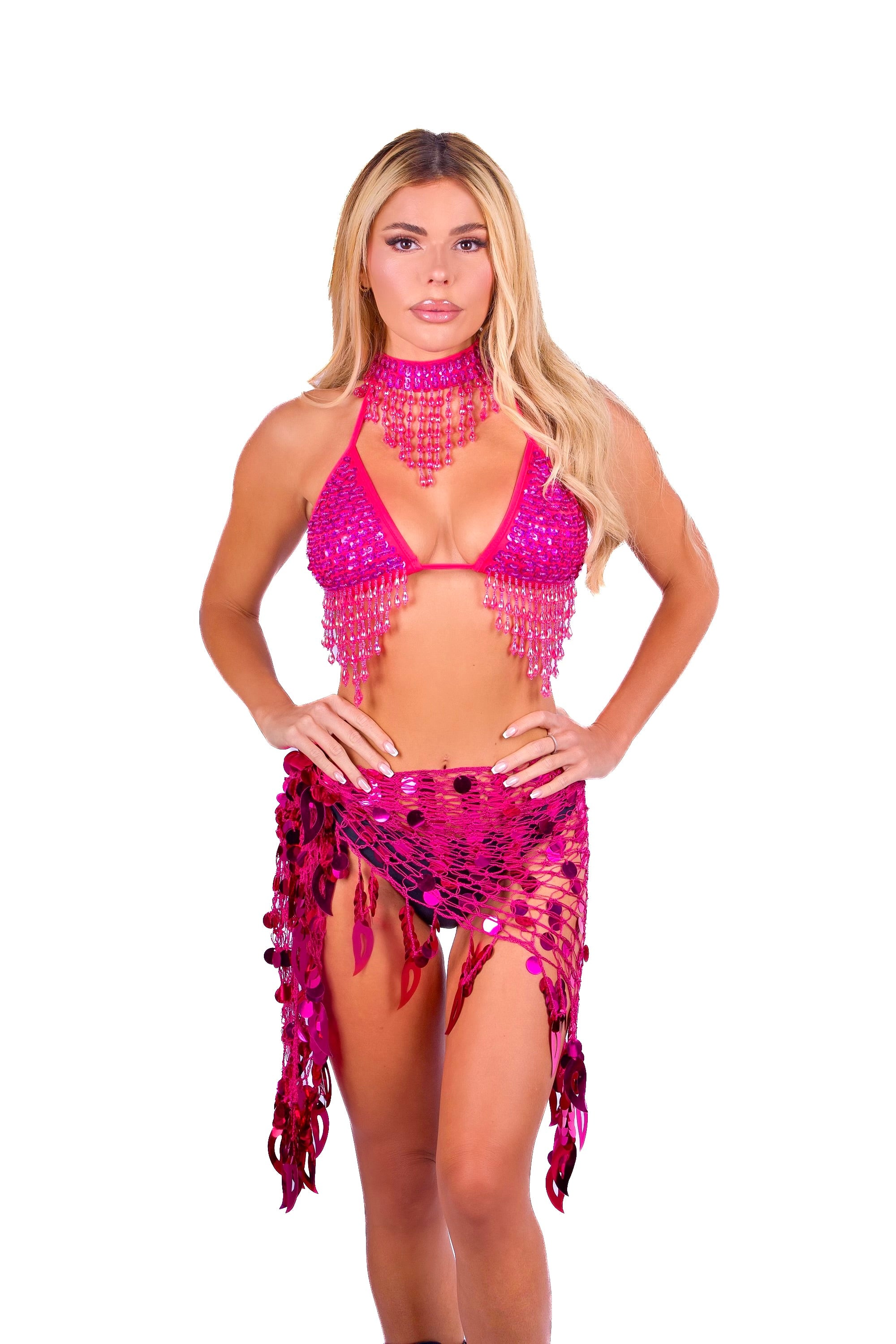 FULL OUTFIT- Magenta Mermaid (3 pcs)