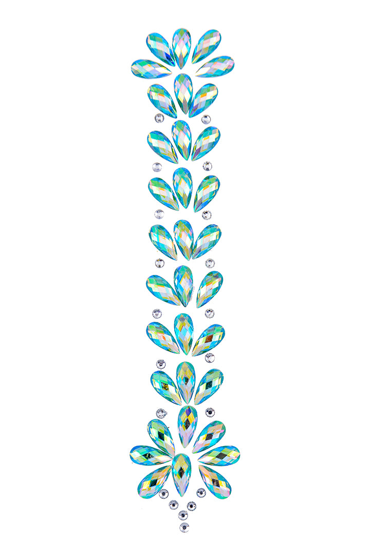 Green Iridescent Hair Gem