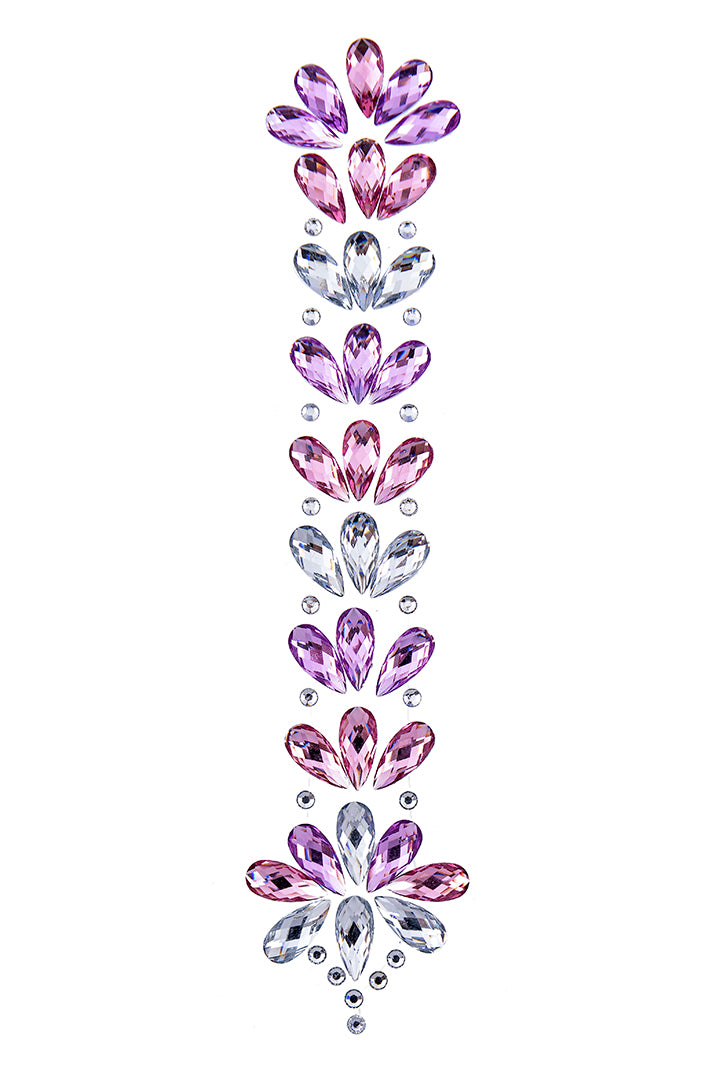 Pink Silver Hair Gem