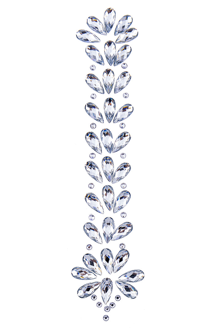 Silver Iridescent Hair Gem