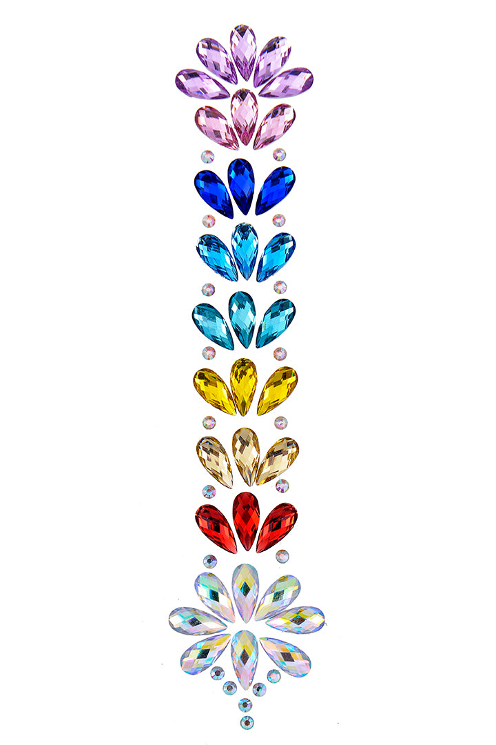 Rainbow Iridescent Hair Gem