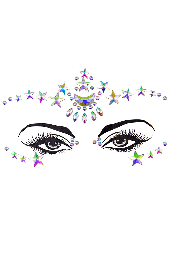 Star Rhinestone Crystal Face Jewels