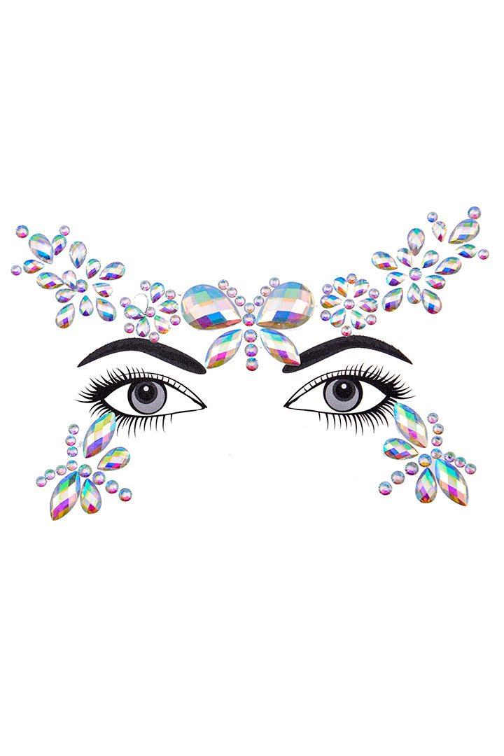 Butterfly Rhinestone Crystal Face Jewels