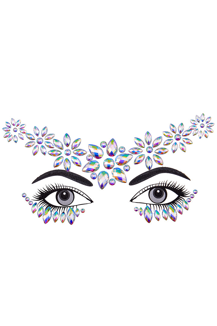 Fairy Daisy Rhinestone Crystal Face Jewels