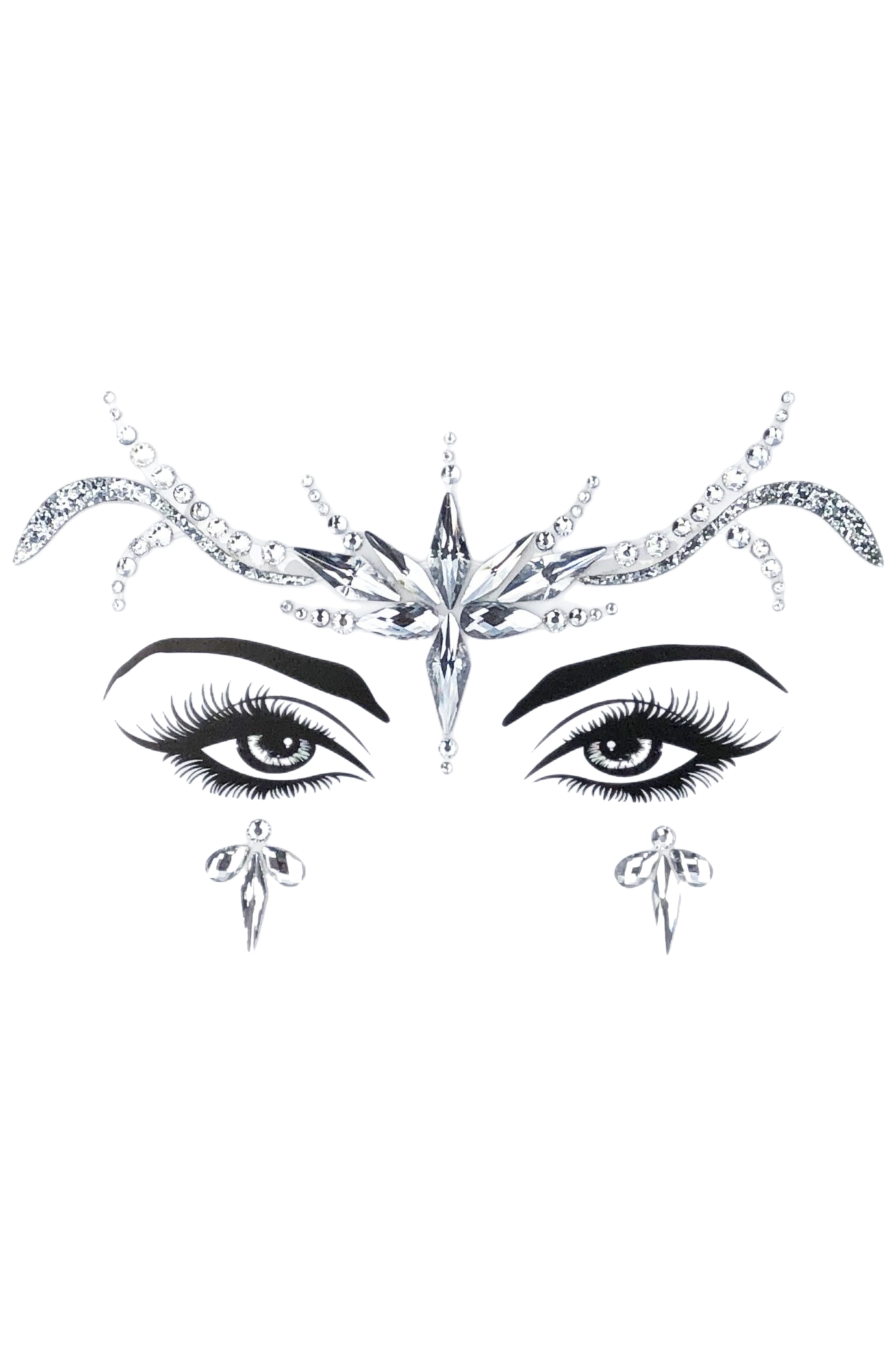 Fairy Goddess Rhinestone Crystal Face Jewels