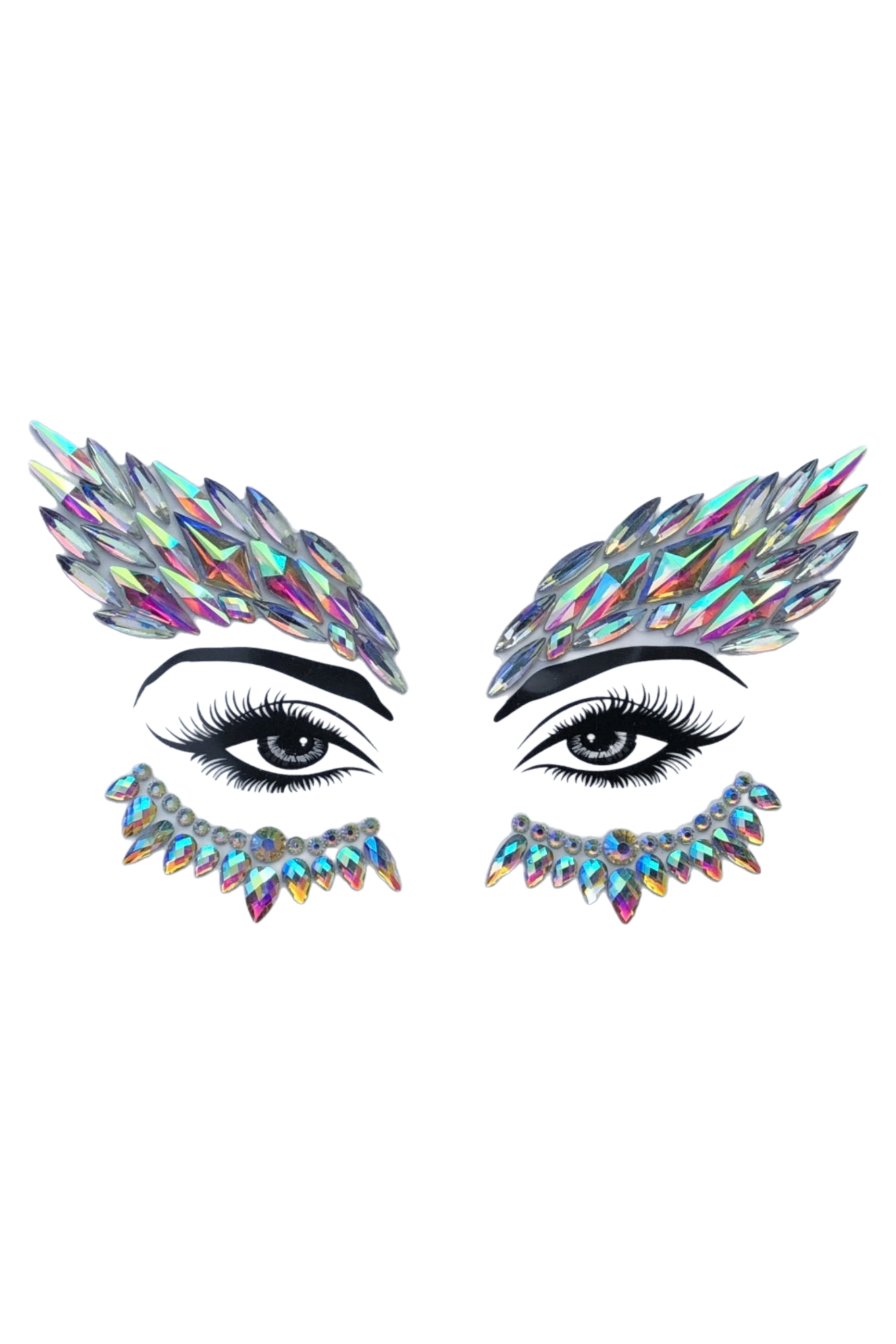 Black Magic Pixie Crystal Face Jewel – Rave Wonderland