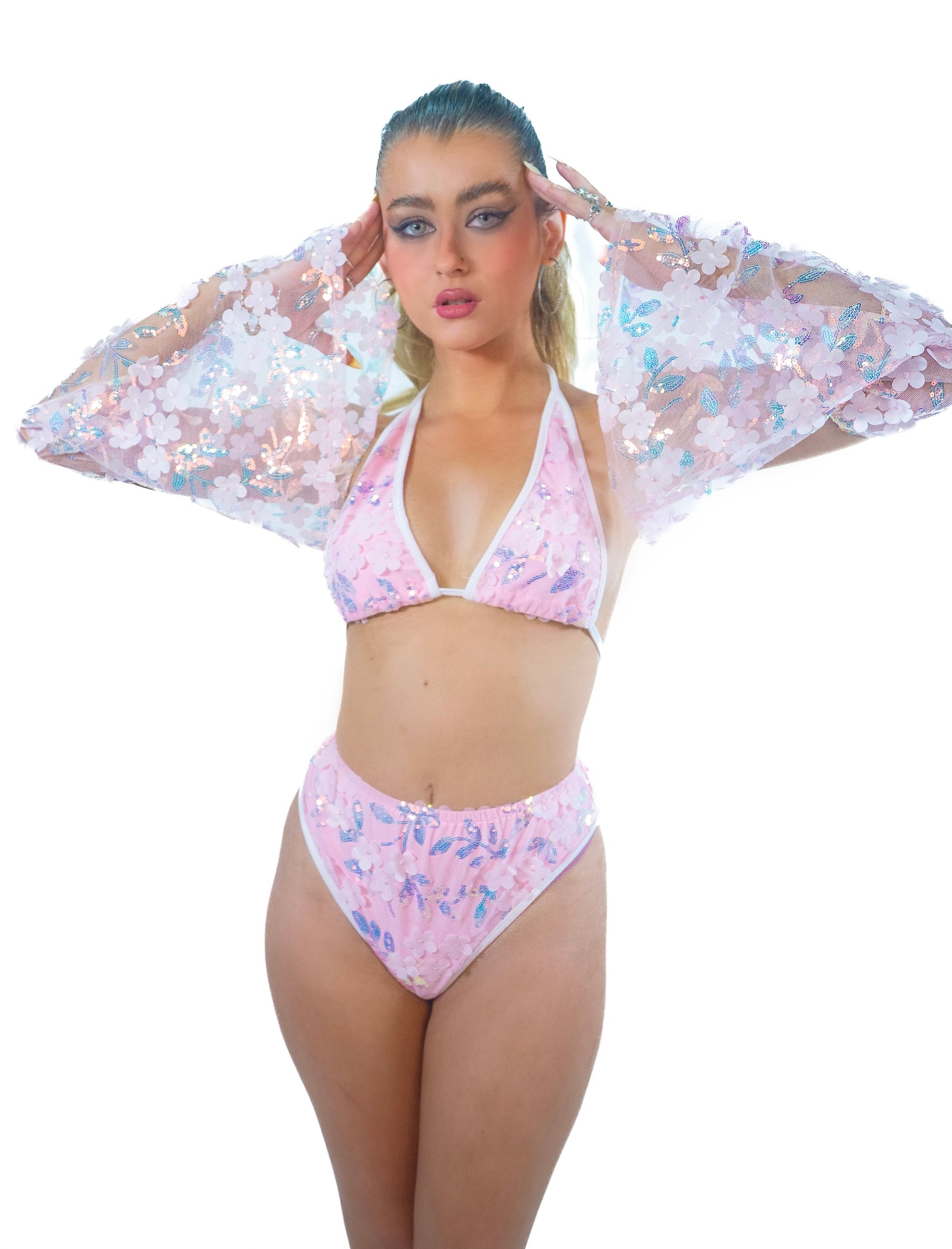 Pink Cloud Fairy Blossom Top Rave clothes,rave outfits,edc – THE LUMI SHOP