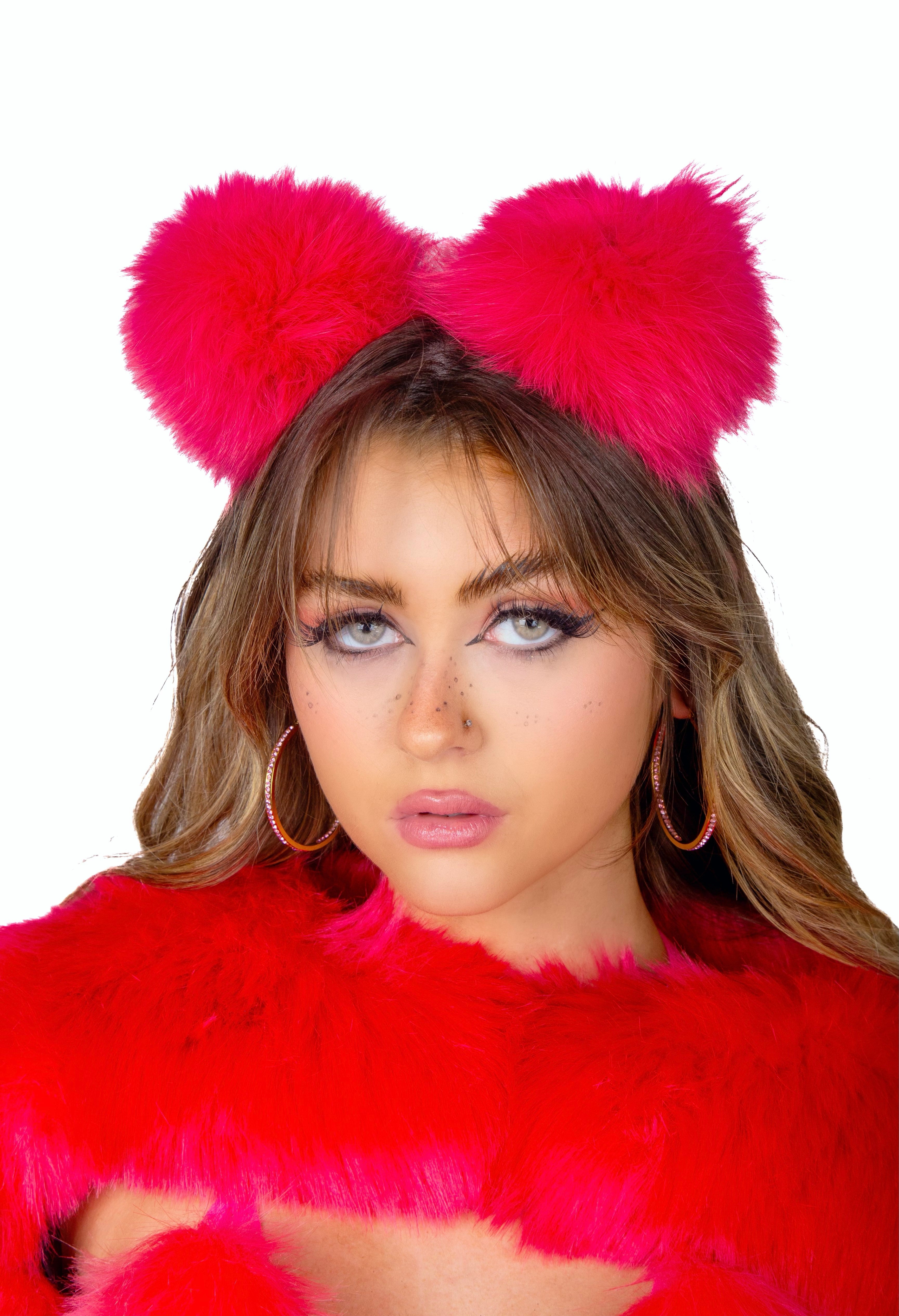 Pink Fox Headband