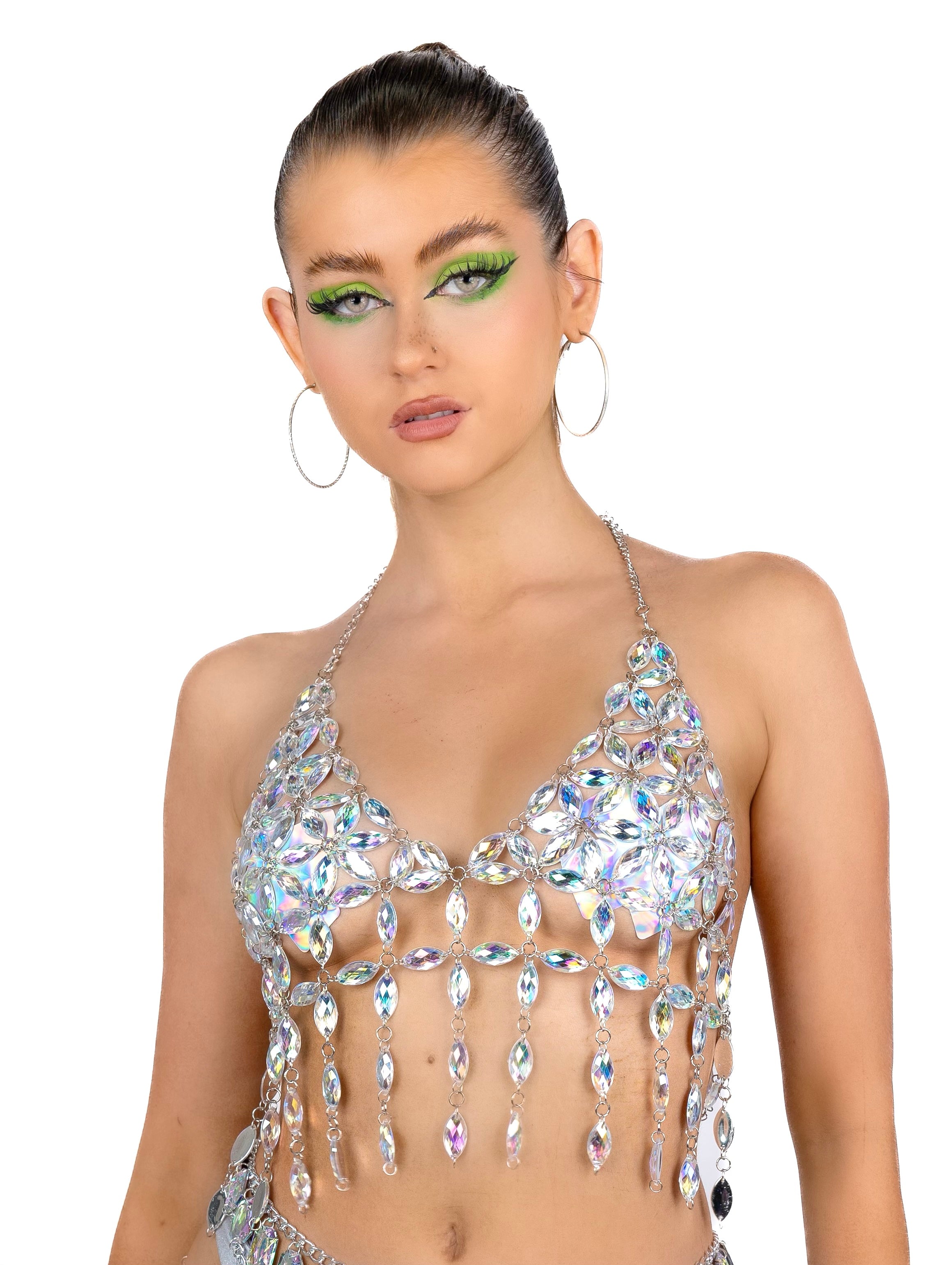 Iridescent Drip Jewelry Top