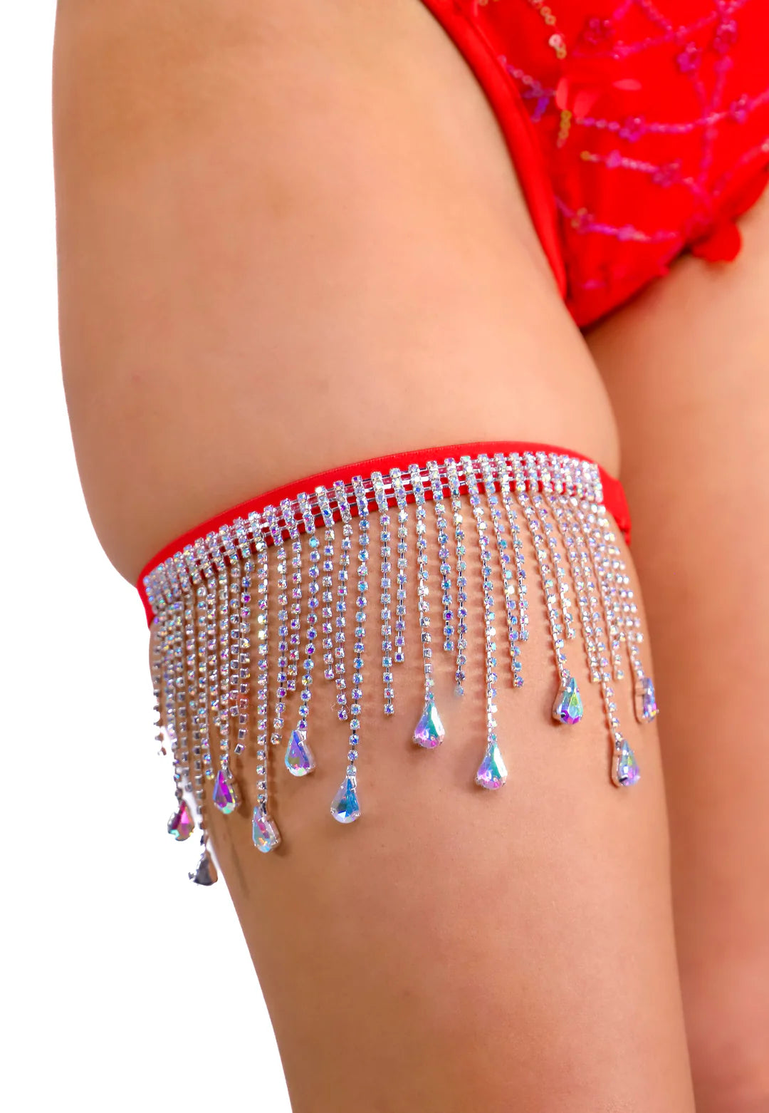 AB Rhinestone Leg Wrap