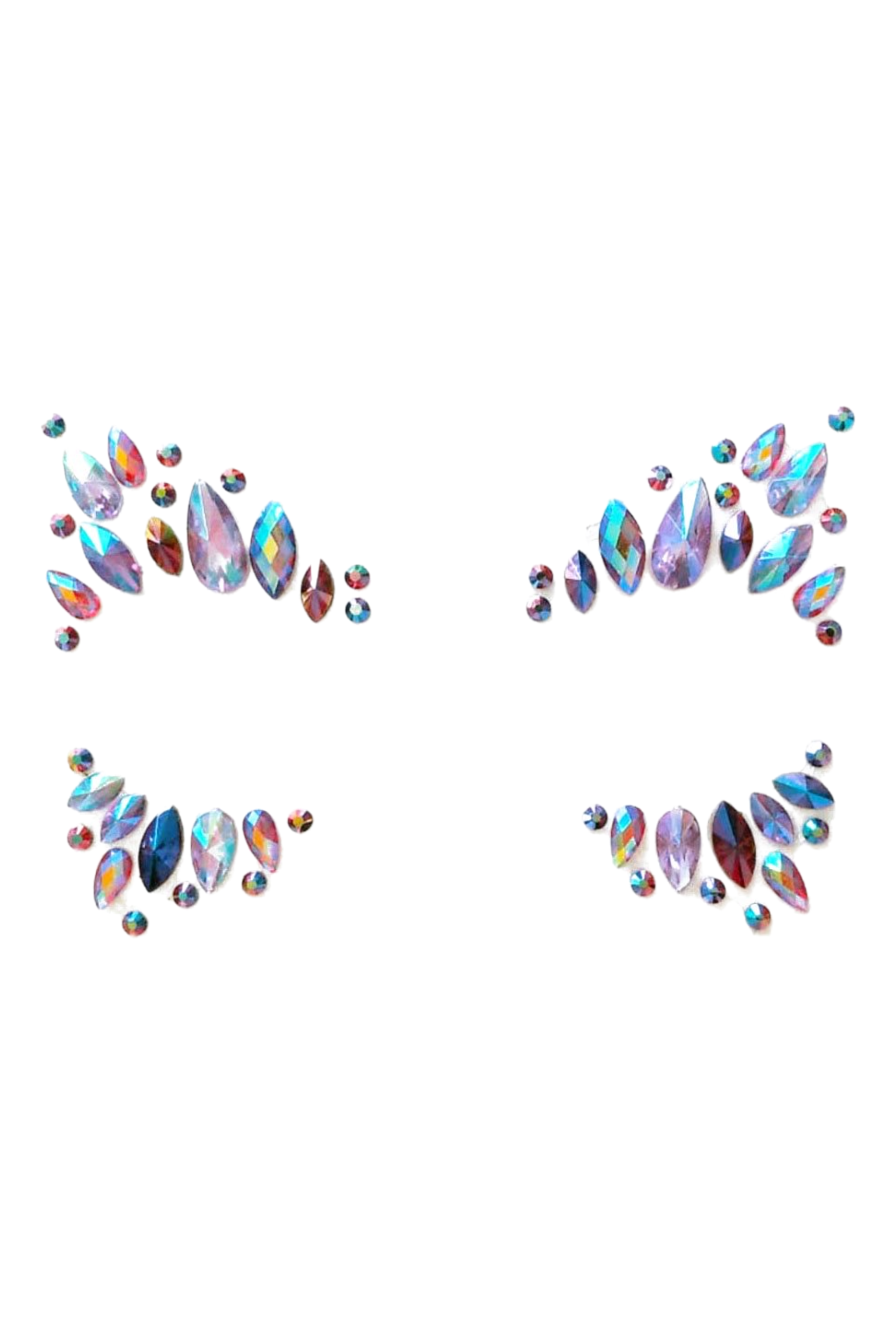 Midnight Opal Rhinestone Crystal Face Jewels