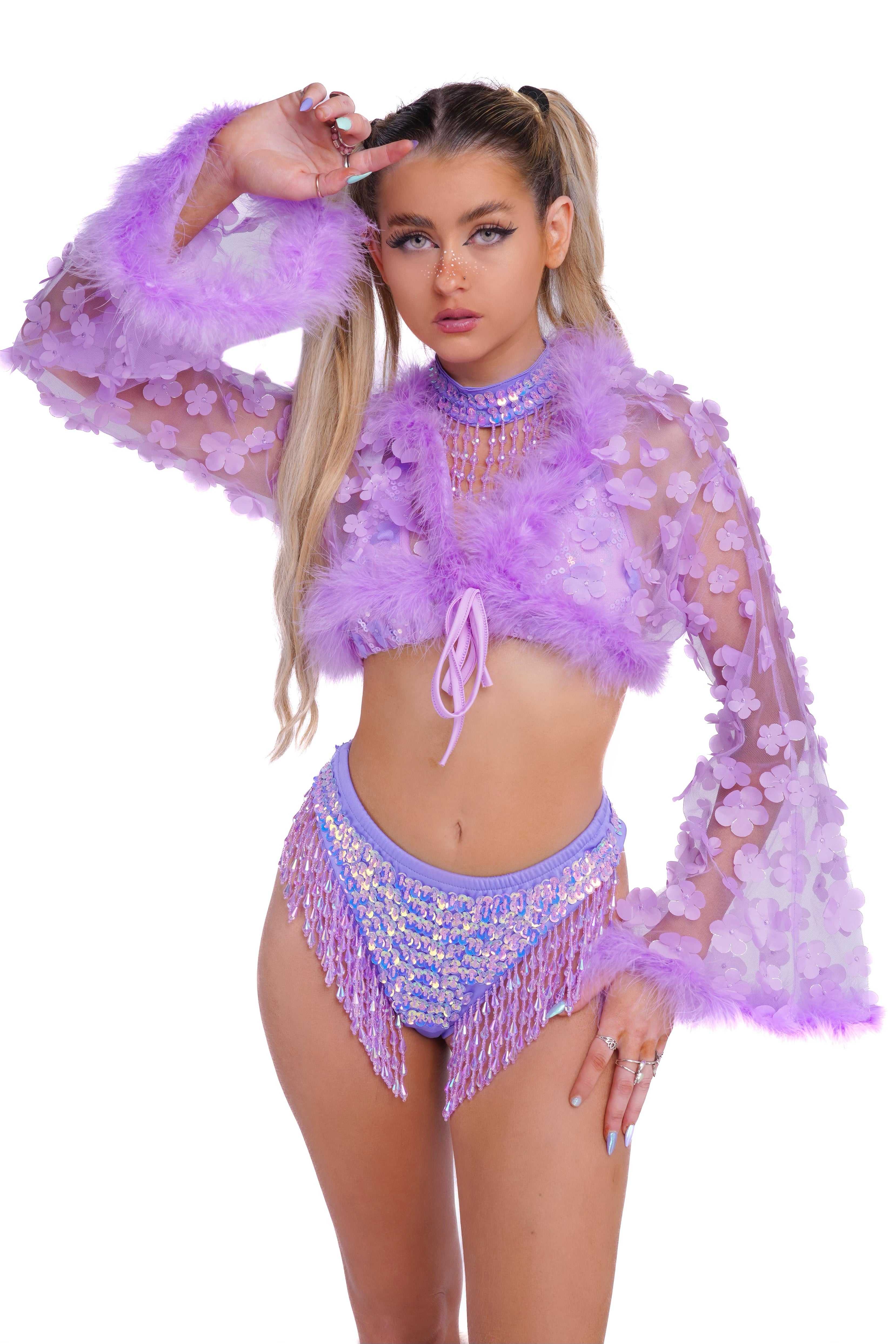 FULL OUTFIT- Lavender Fuzzy