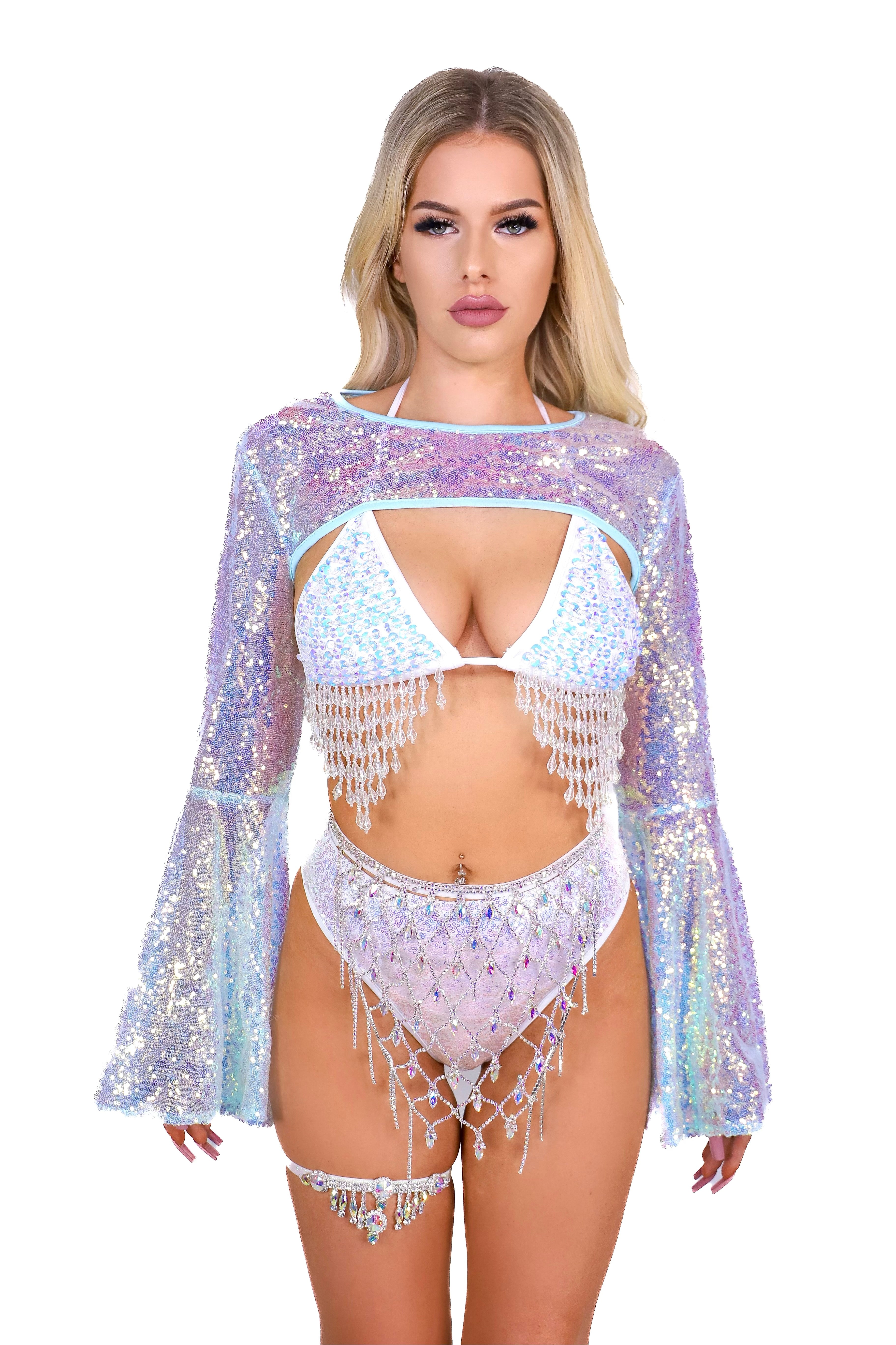 FULL OUTFIT- Iridescent Ice Goddess (4 pcs)