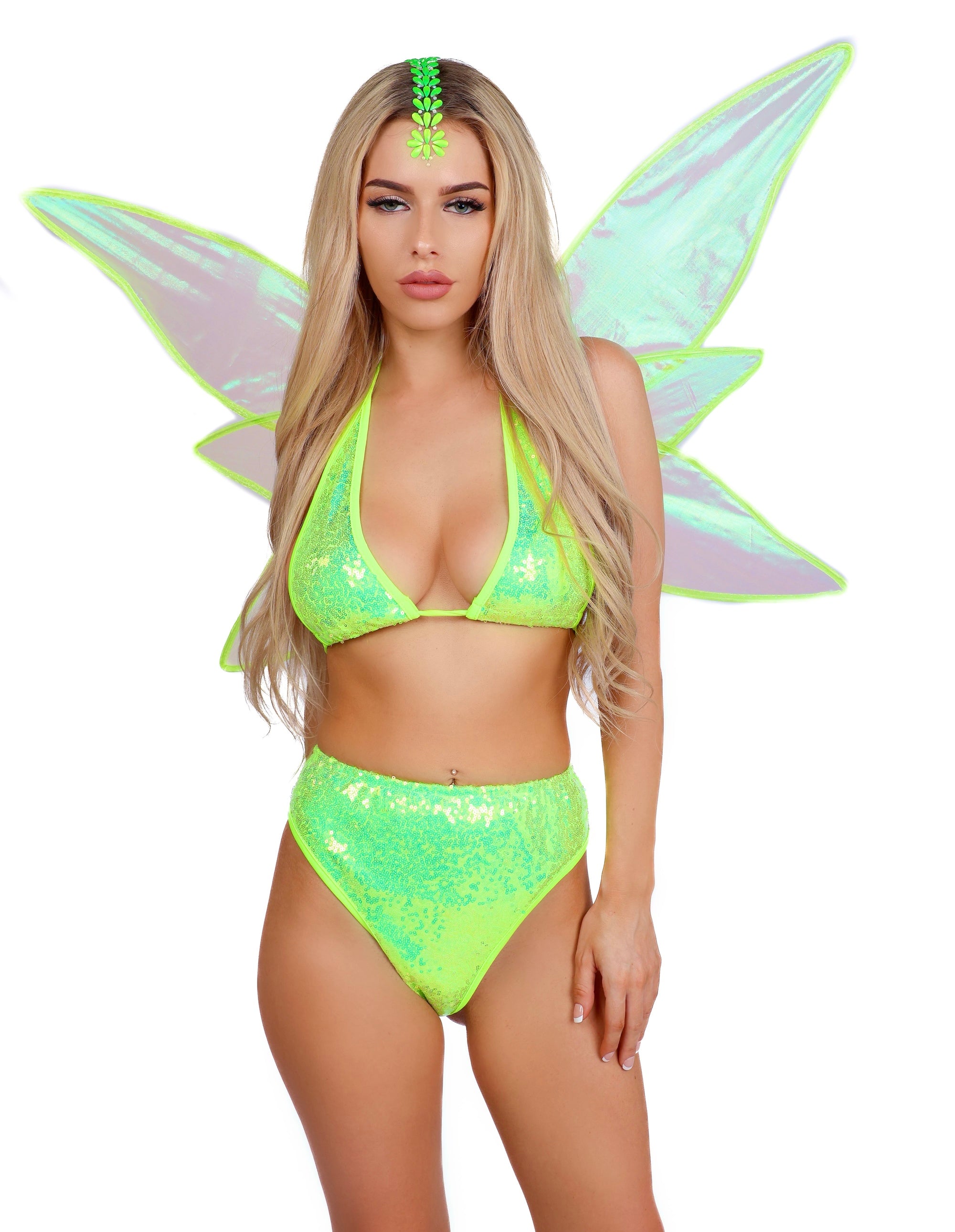 Large Green Holographic Wings