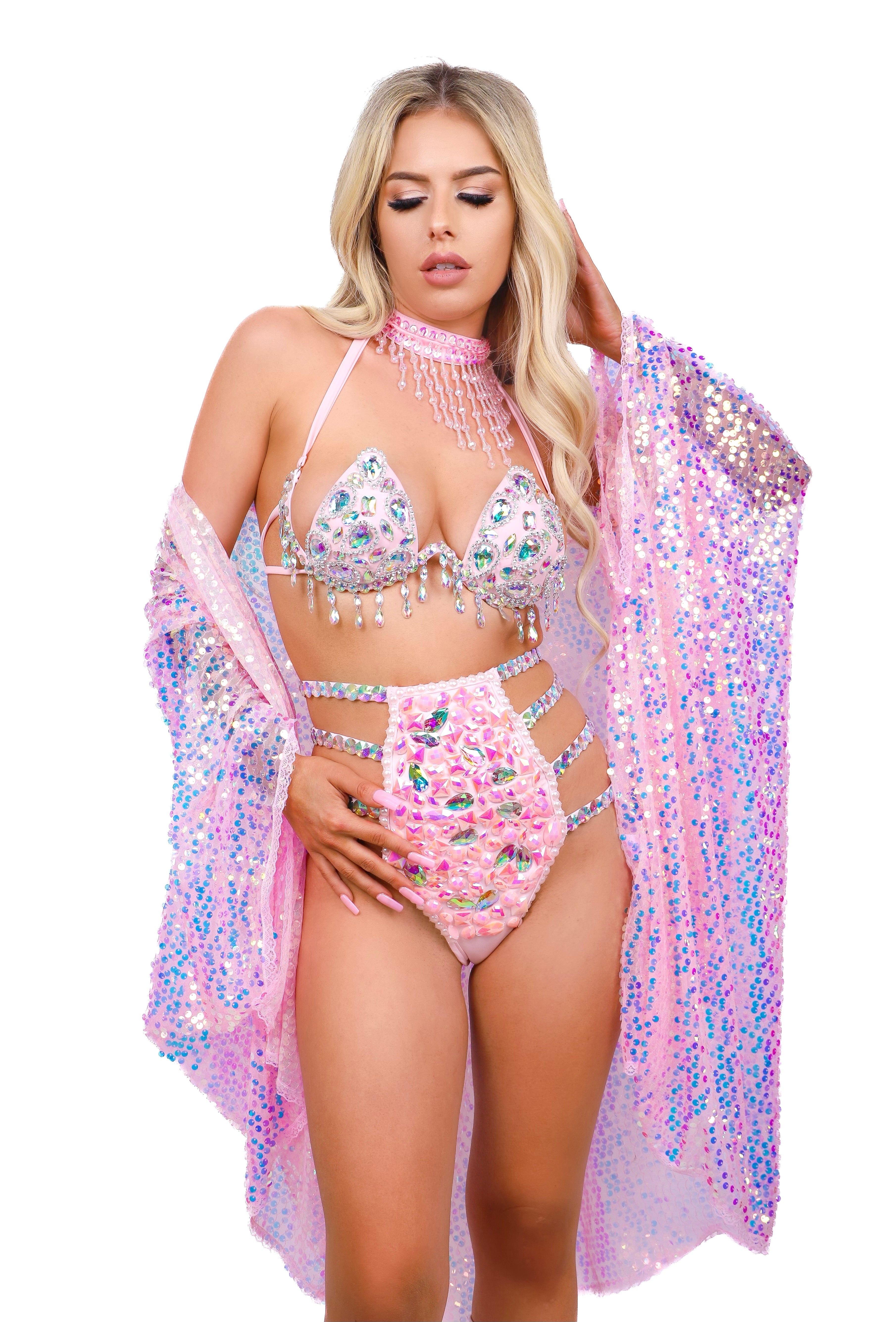 FULL OUTFIT- Pink Fantasy Sequin (4 pcs)