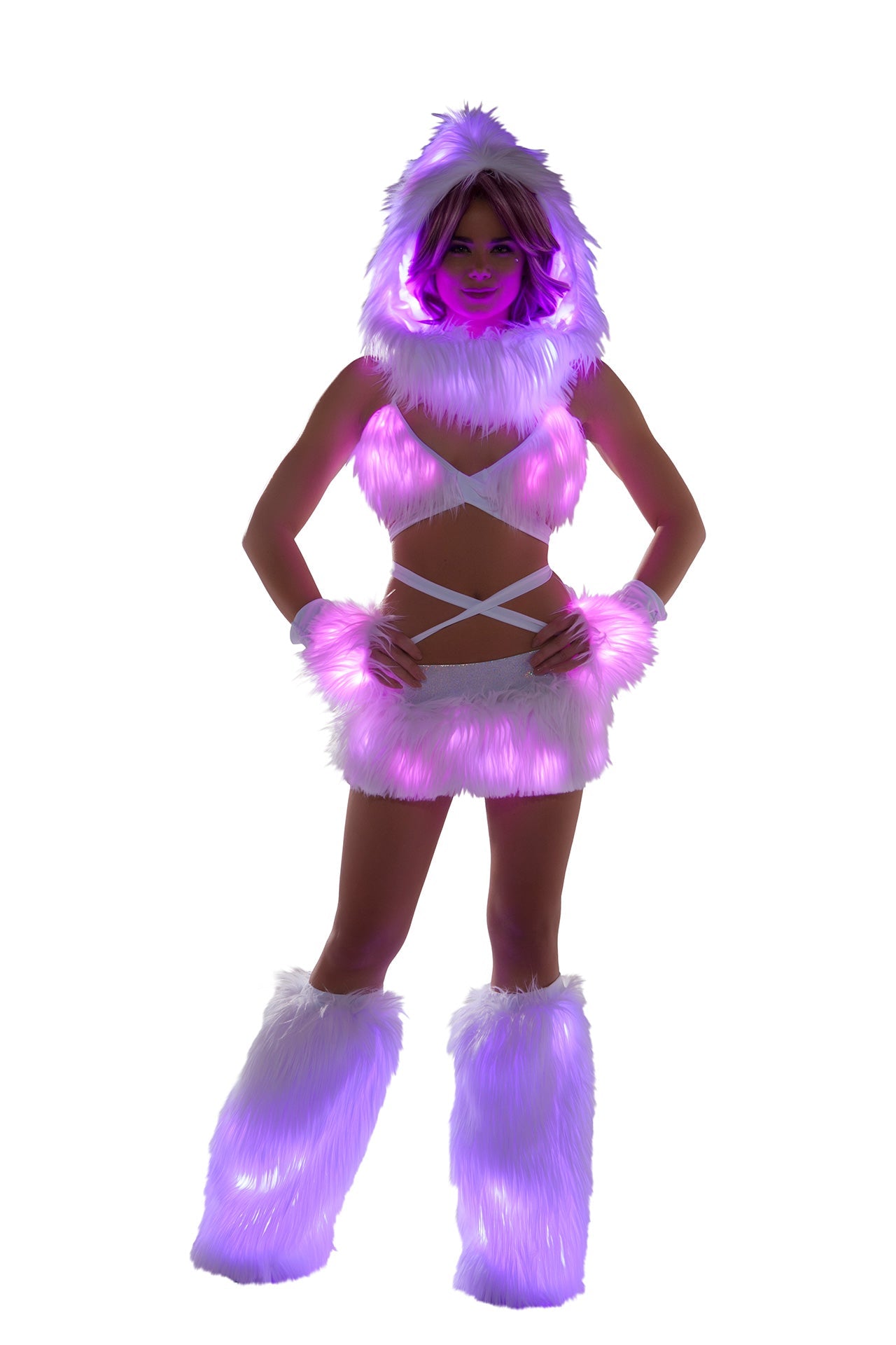 FF428 - Faux Fur Light-Up Sleeves