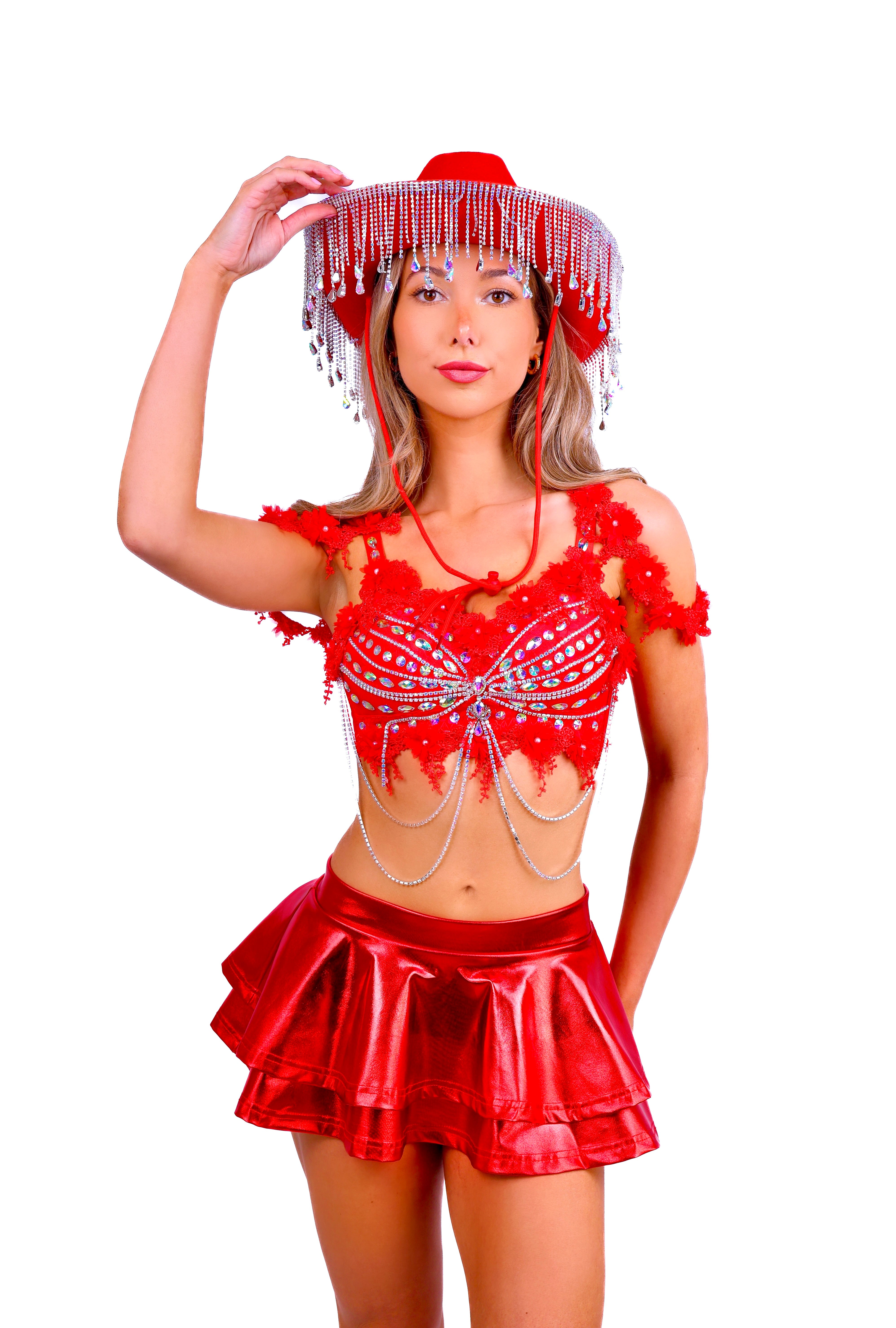 FULL OUTFIT- Ruby Cowgirl Diva (3 pcs)