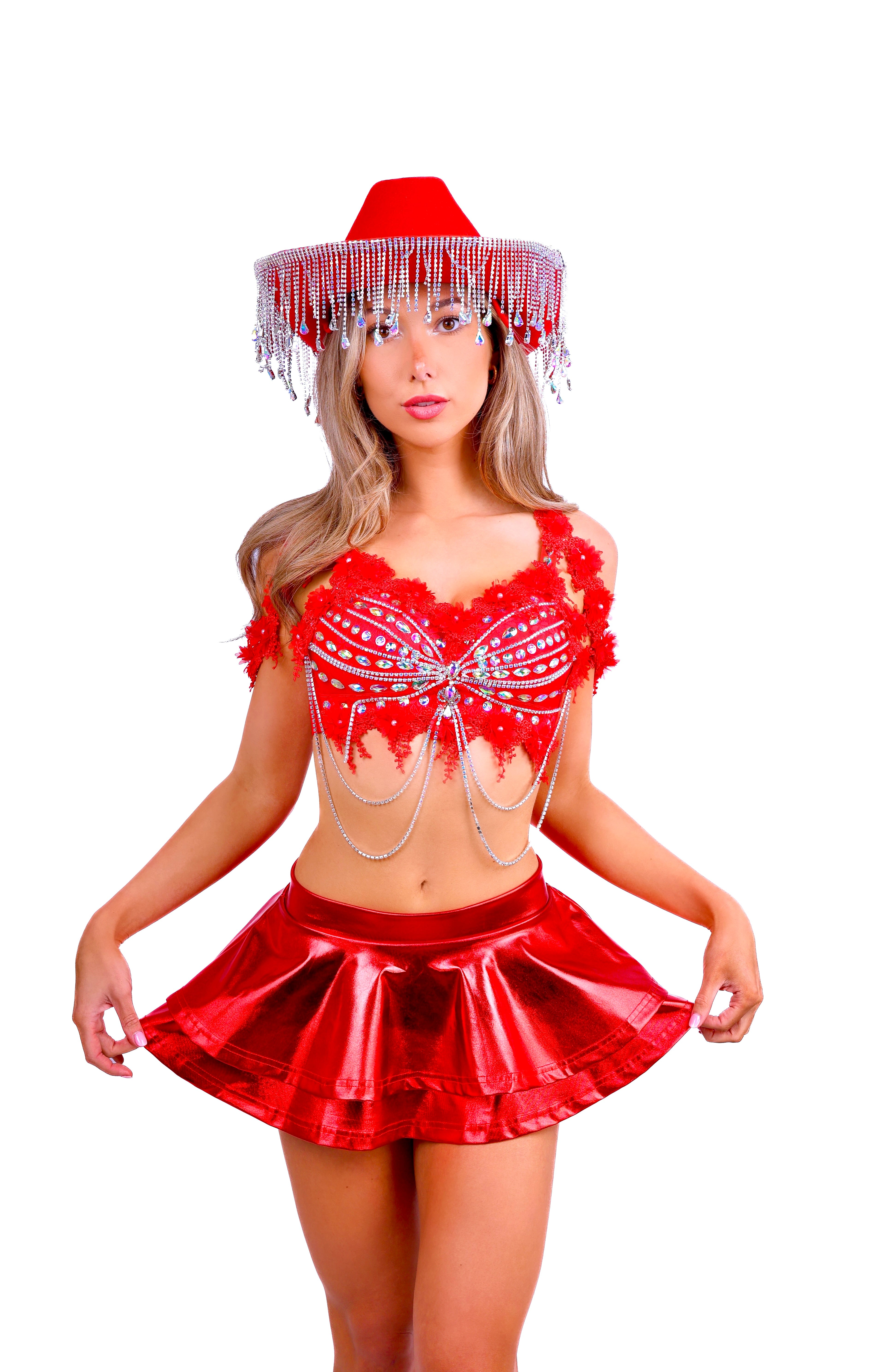 Ruby Desire Shine Skirt