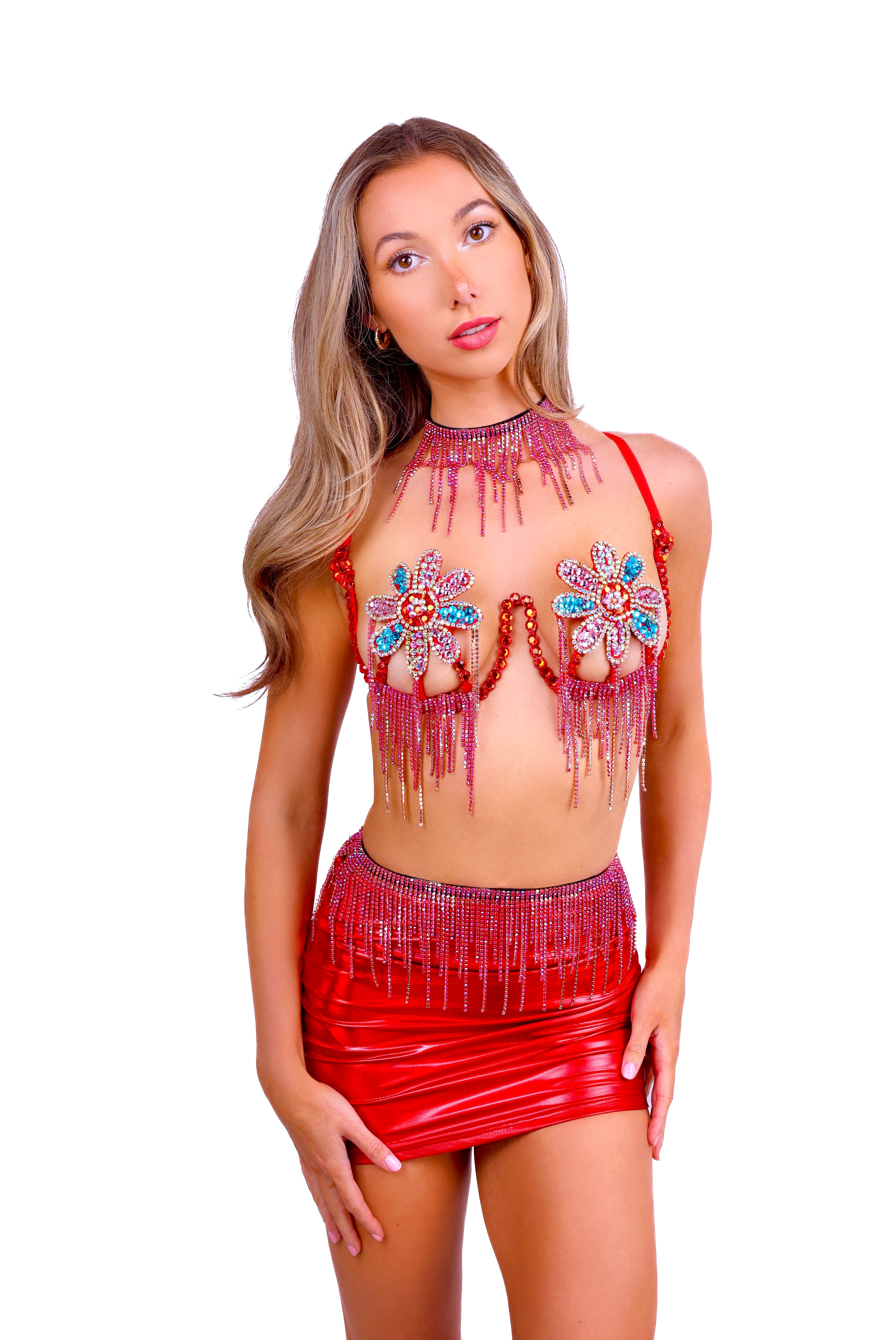 FULL OUTFIT- Ruby Meadow Carnival Diva (4 pcs)