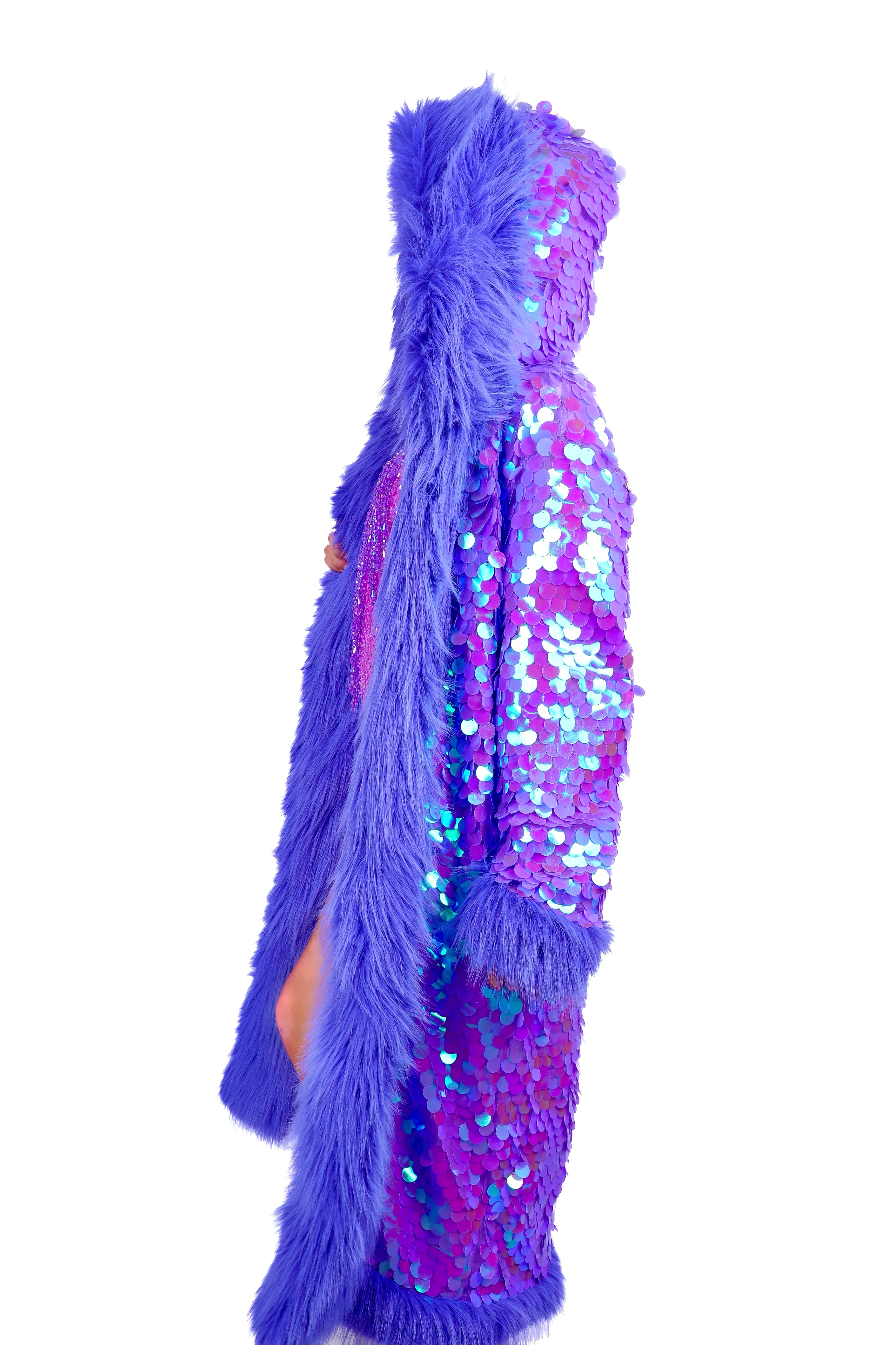 Lavender Disco Fuzzy Jacket