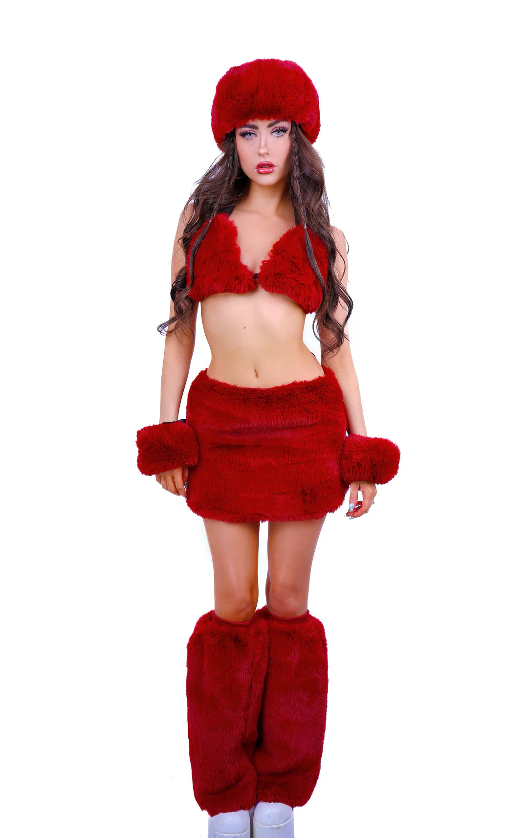 FULL OUTFIT- Fuzzy Scarlet Rebel (5 pcs)
