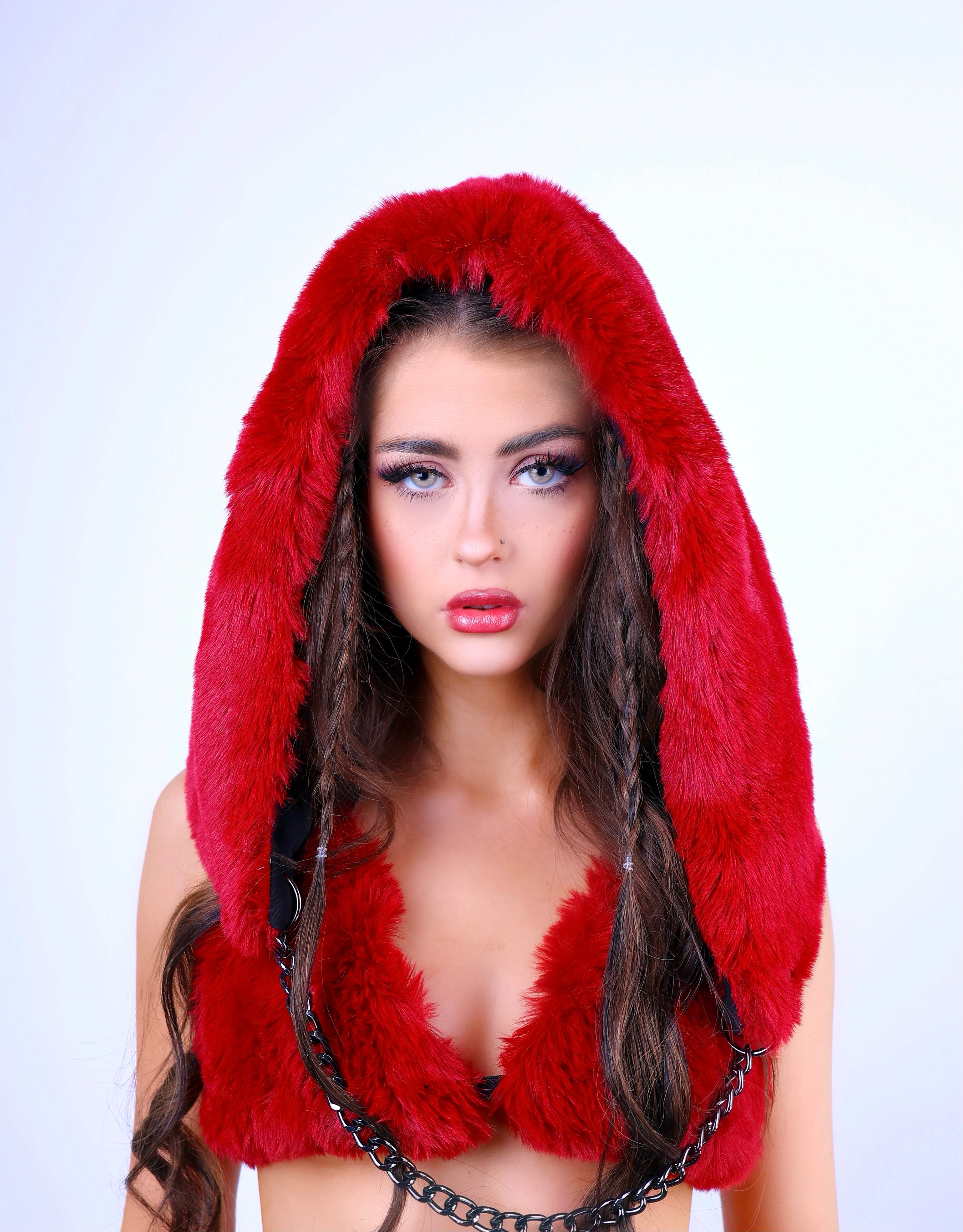 Scarlet Diva Fuzzy Hood