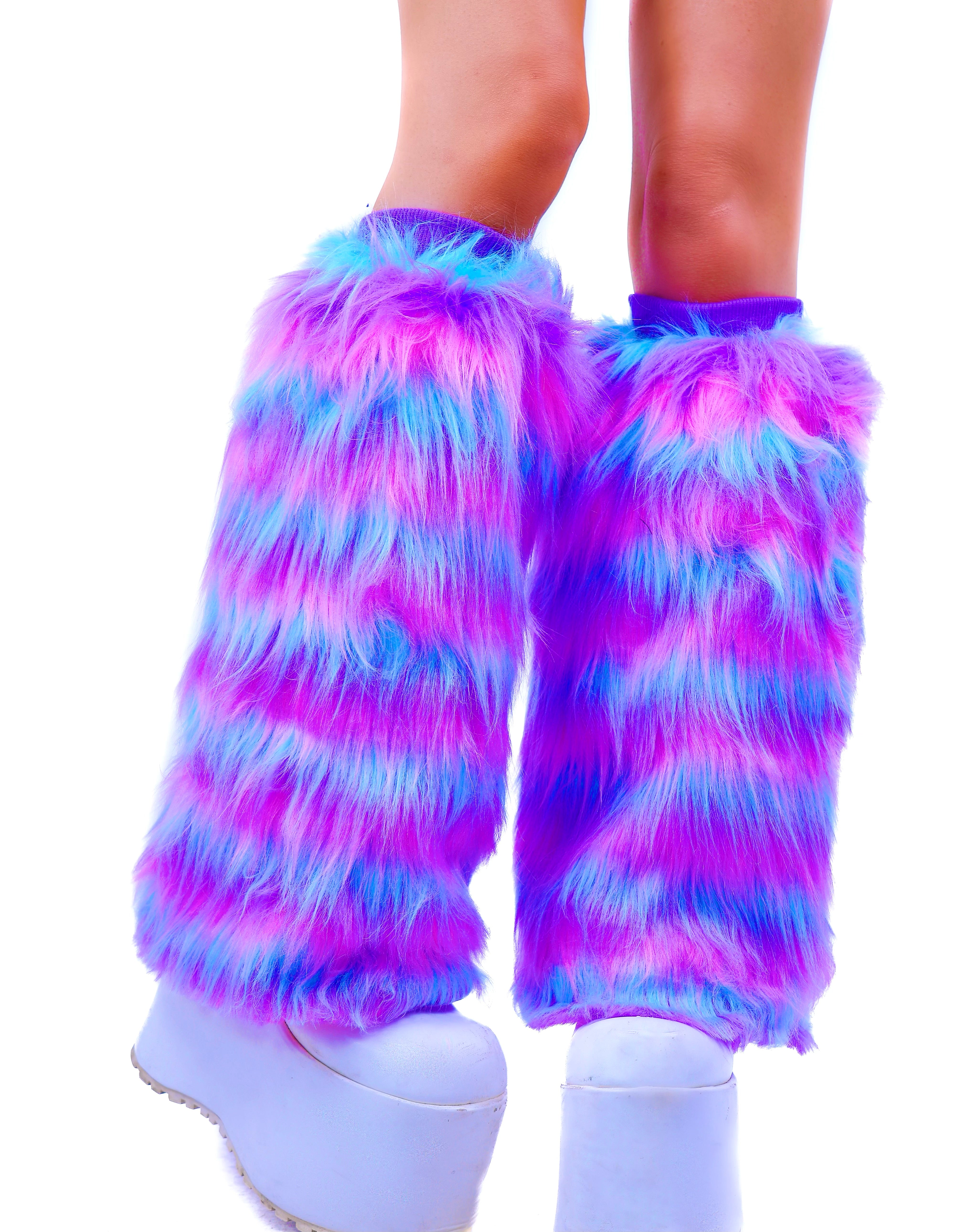 Cheshire Fuzzy Leg Warmers