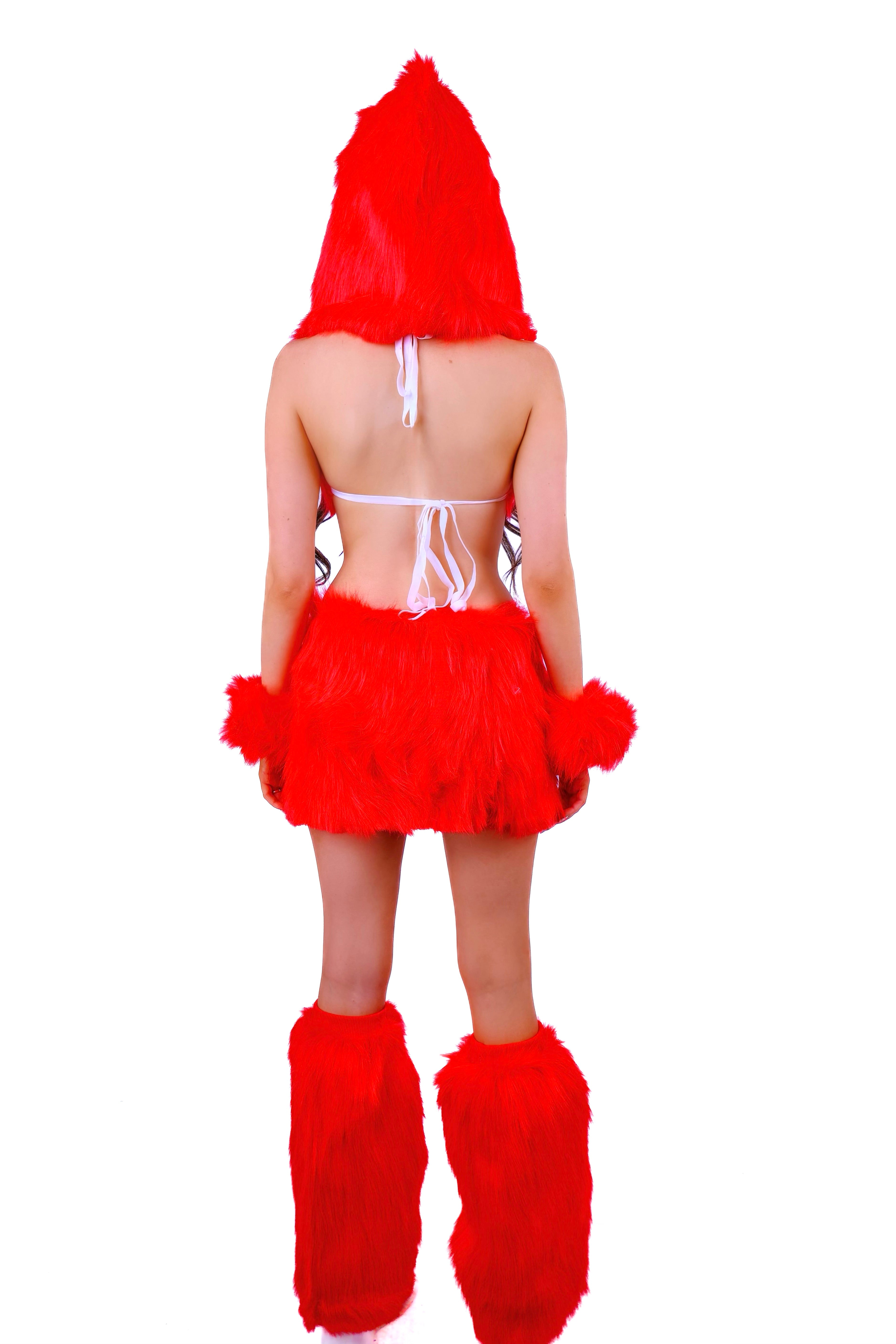 Cherry Diva Fuzzy Skirt