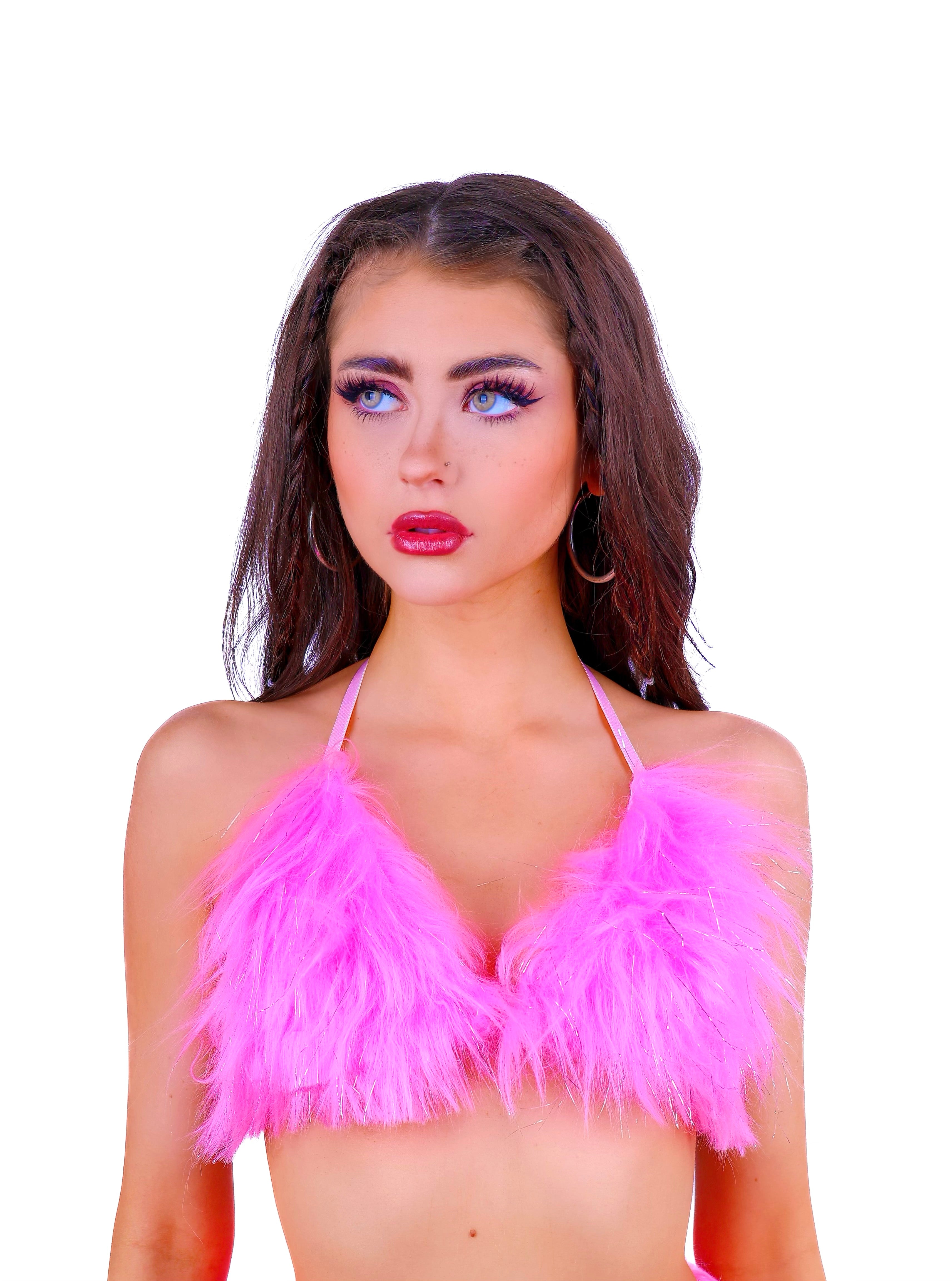 FULL OUTFIT- Fuzzy Bubblegum Diva (5 pcs)