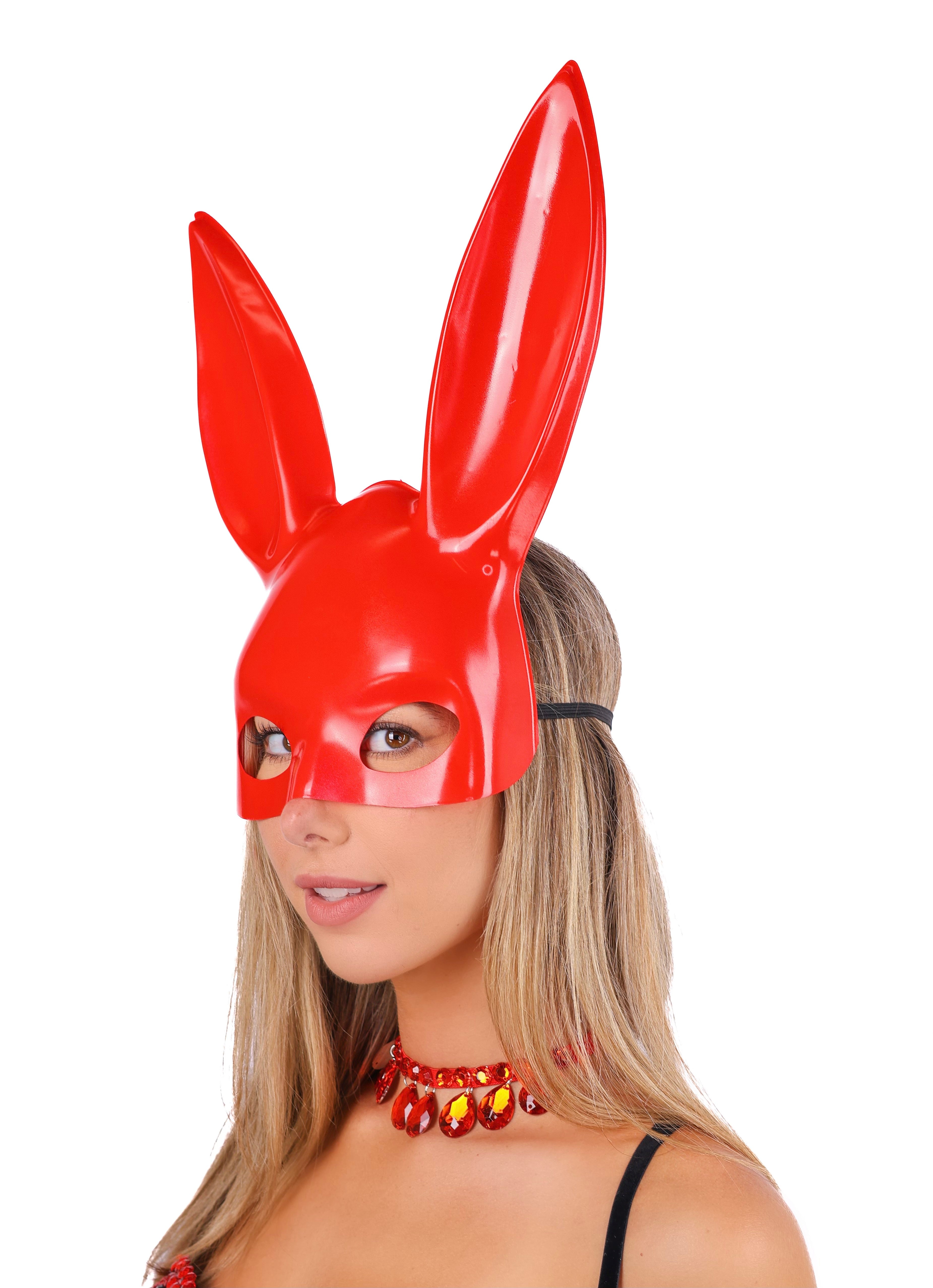 Red Playboy Bunny Mask