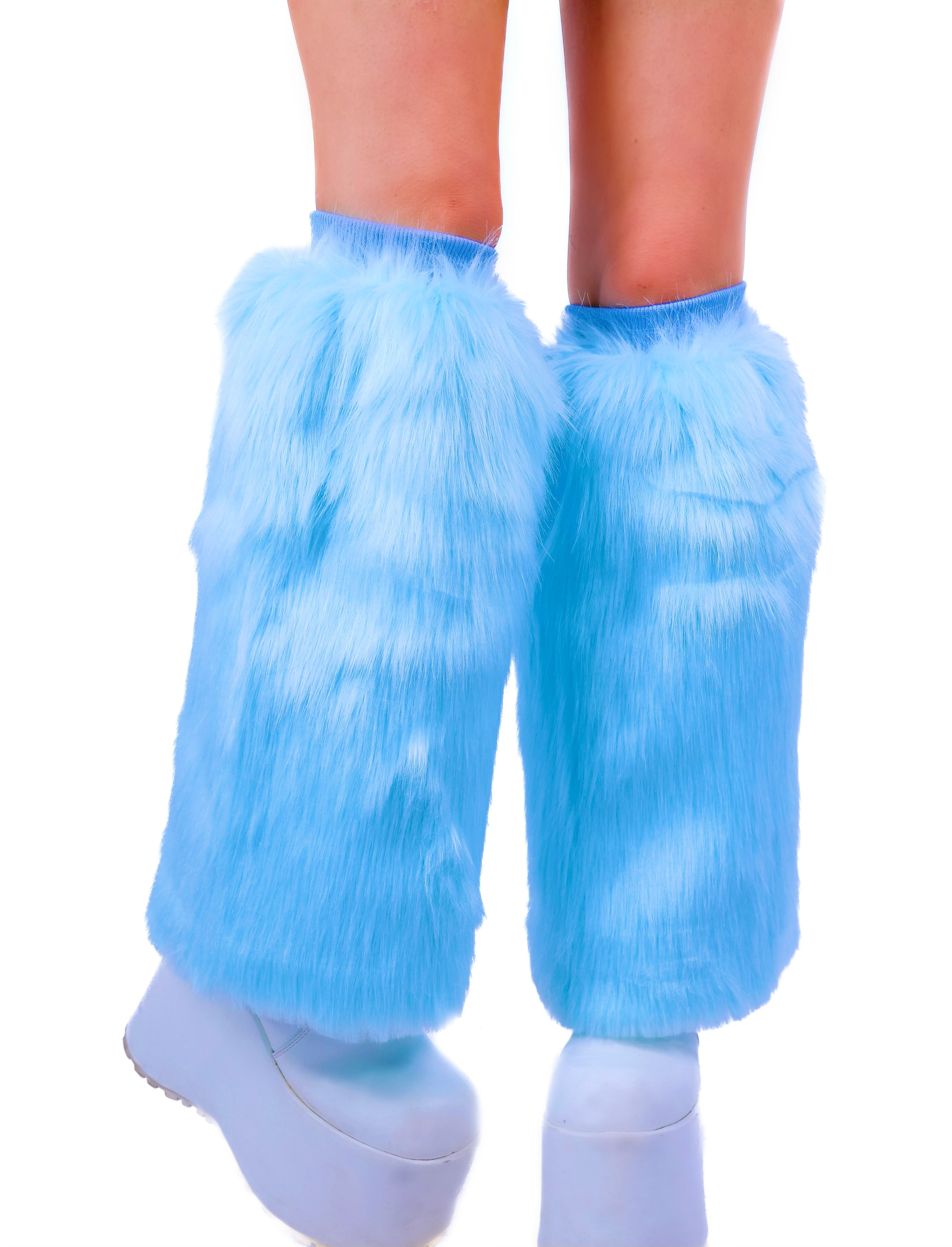 Cotton Candy Fuzzy Leg Warmers