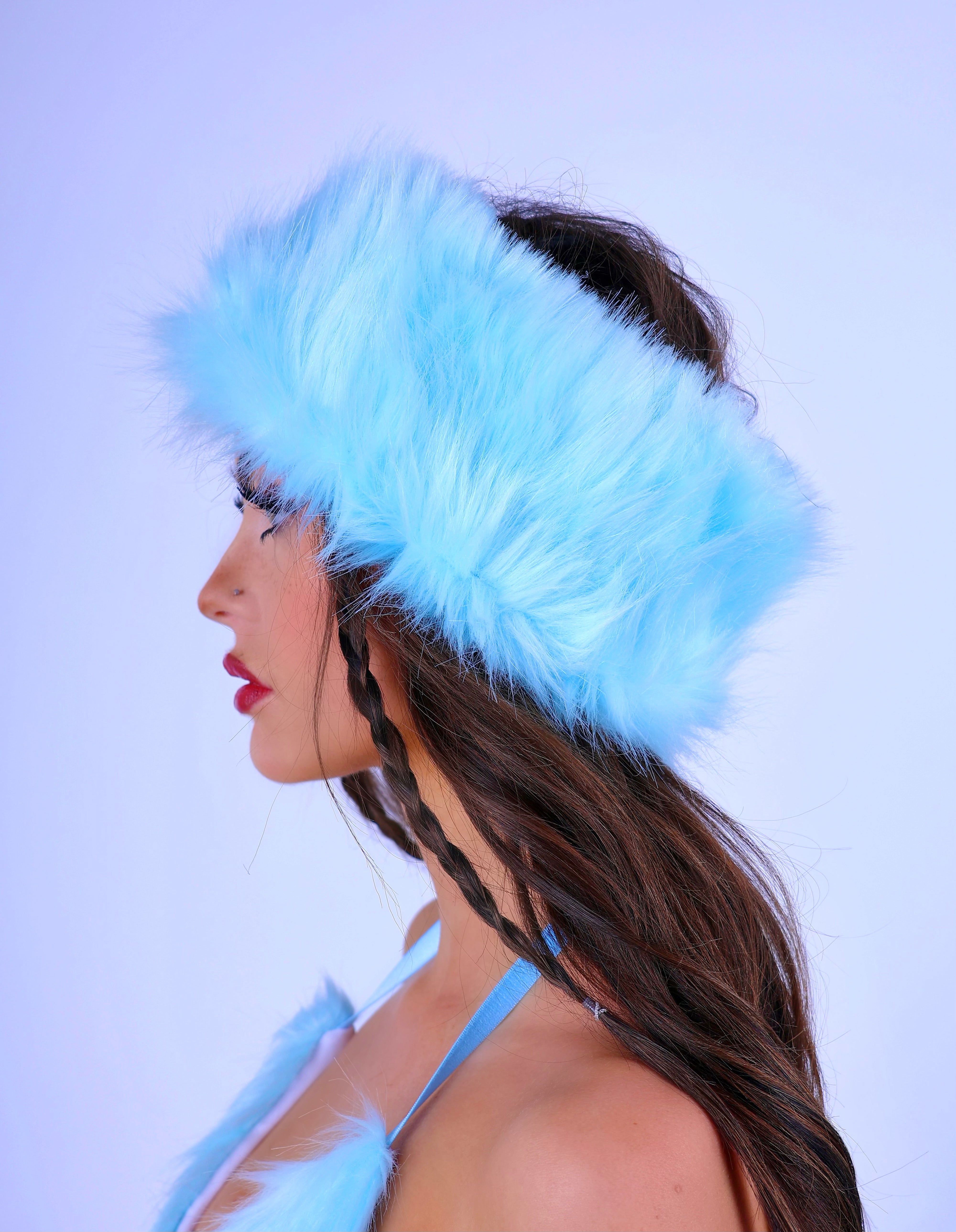 Cotton Candy Diva Fuzzy Headband