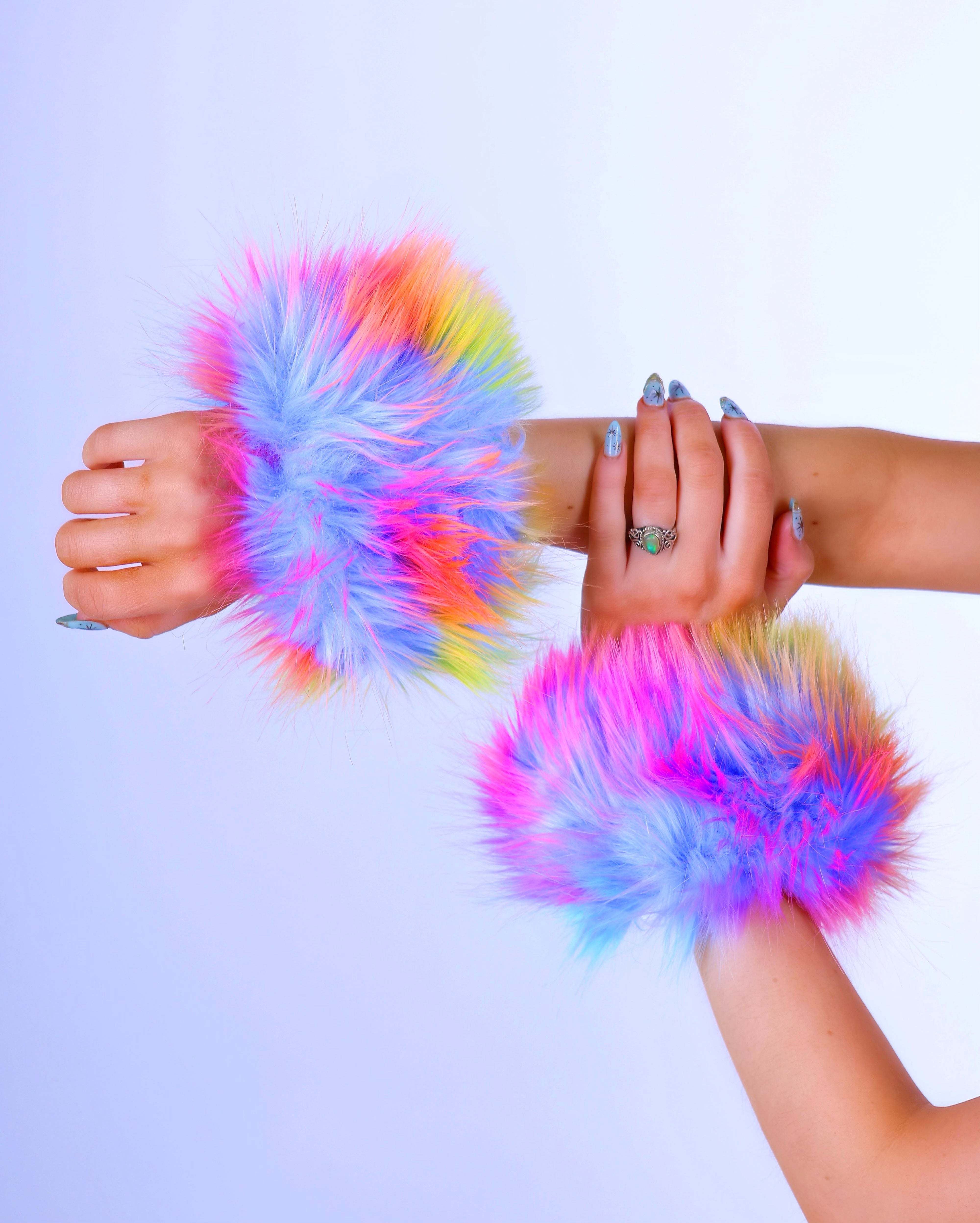 Fantasy Fuzzy Wrist Cuffs