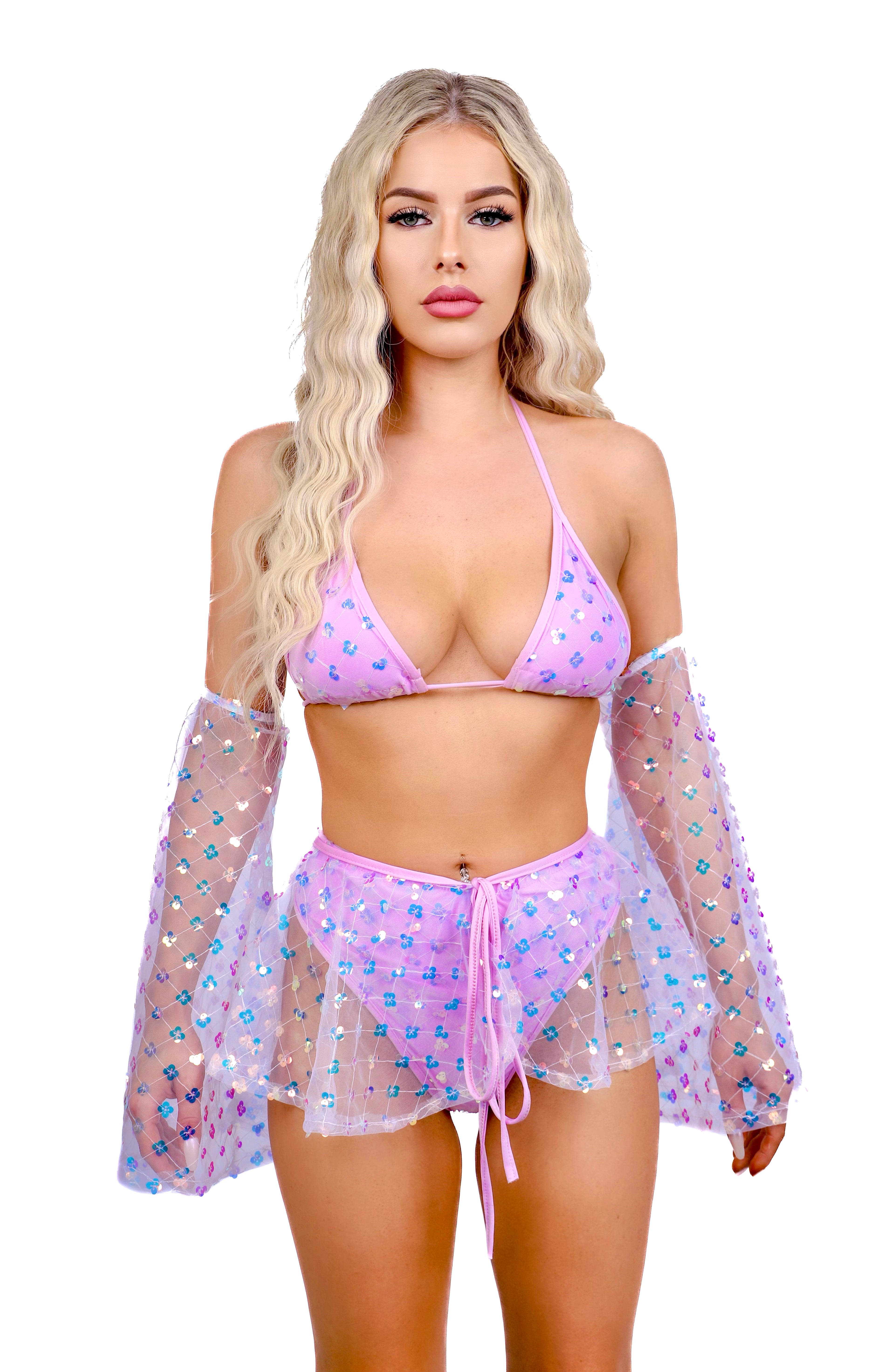 Lilac Sparkle Fairy Blossom Set