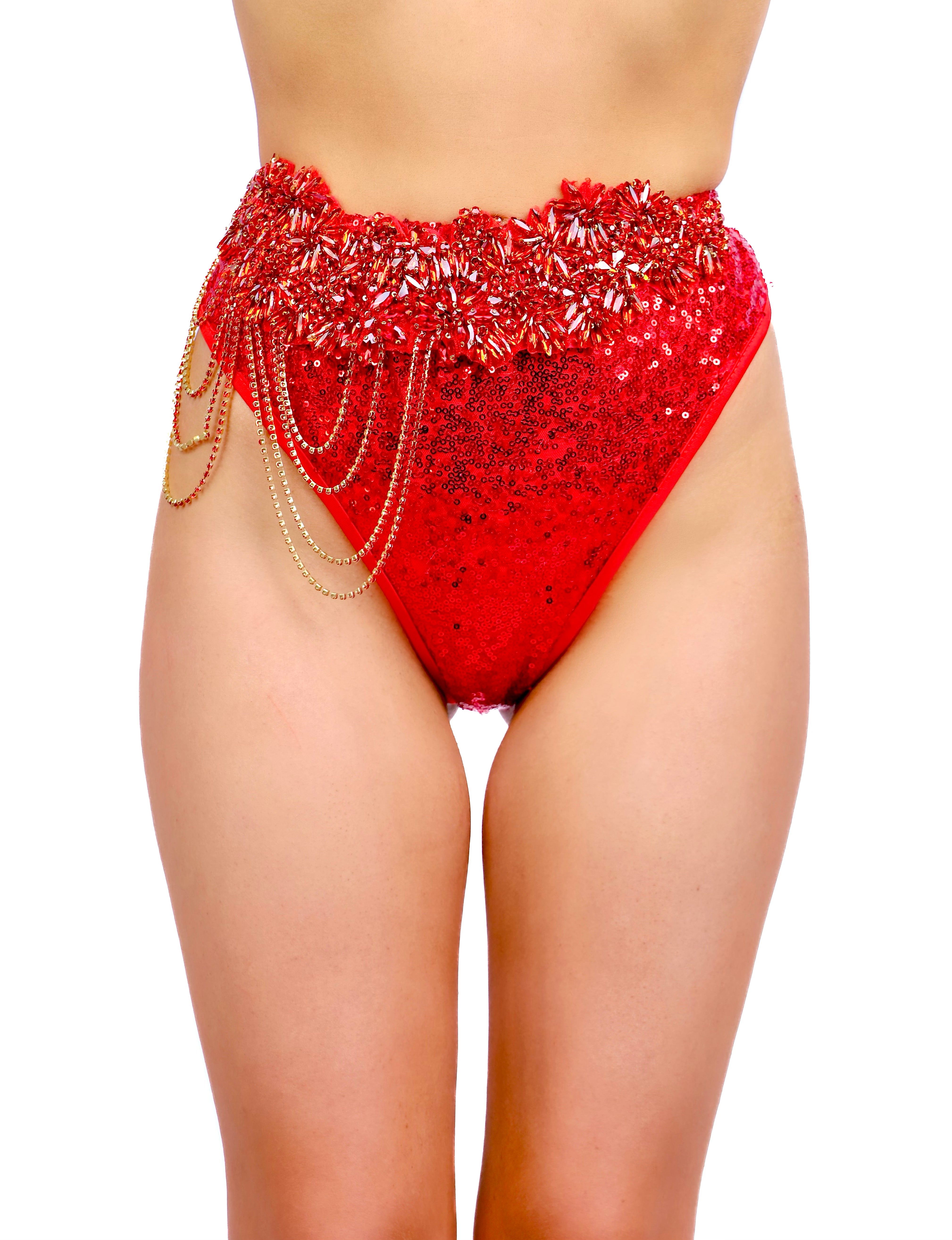 Ruby Sequin Carnival Belt