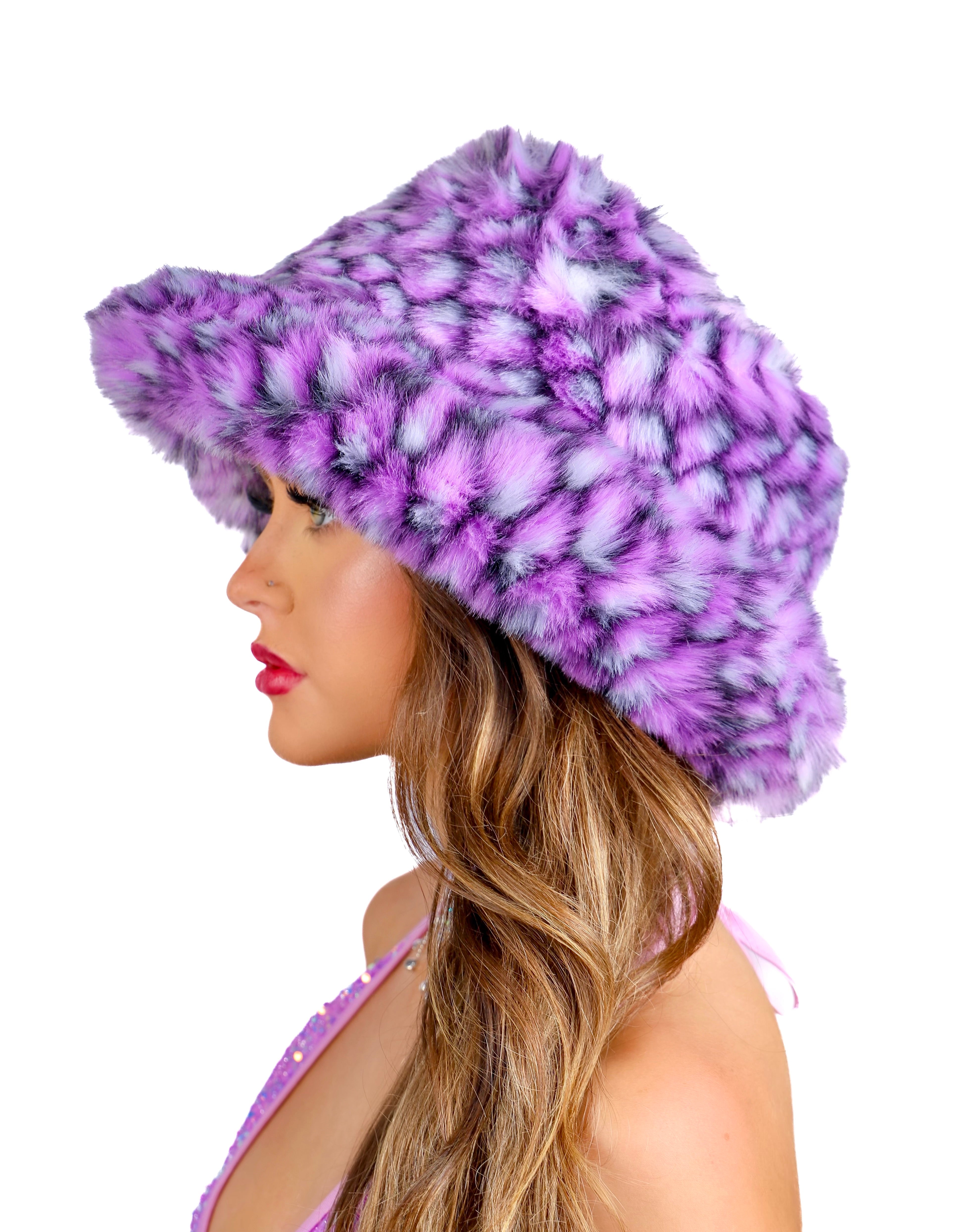 Purple Prism Fuzzy Hat