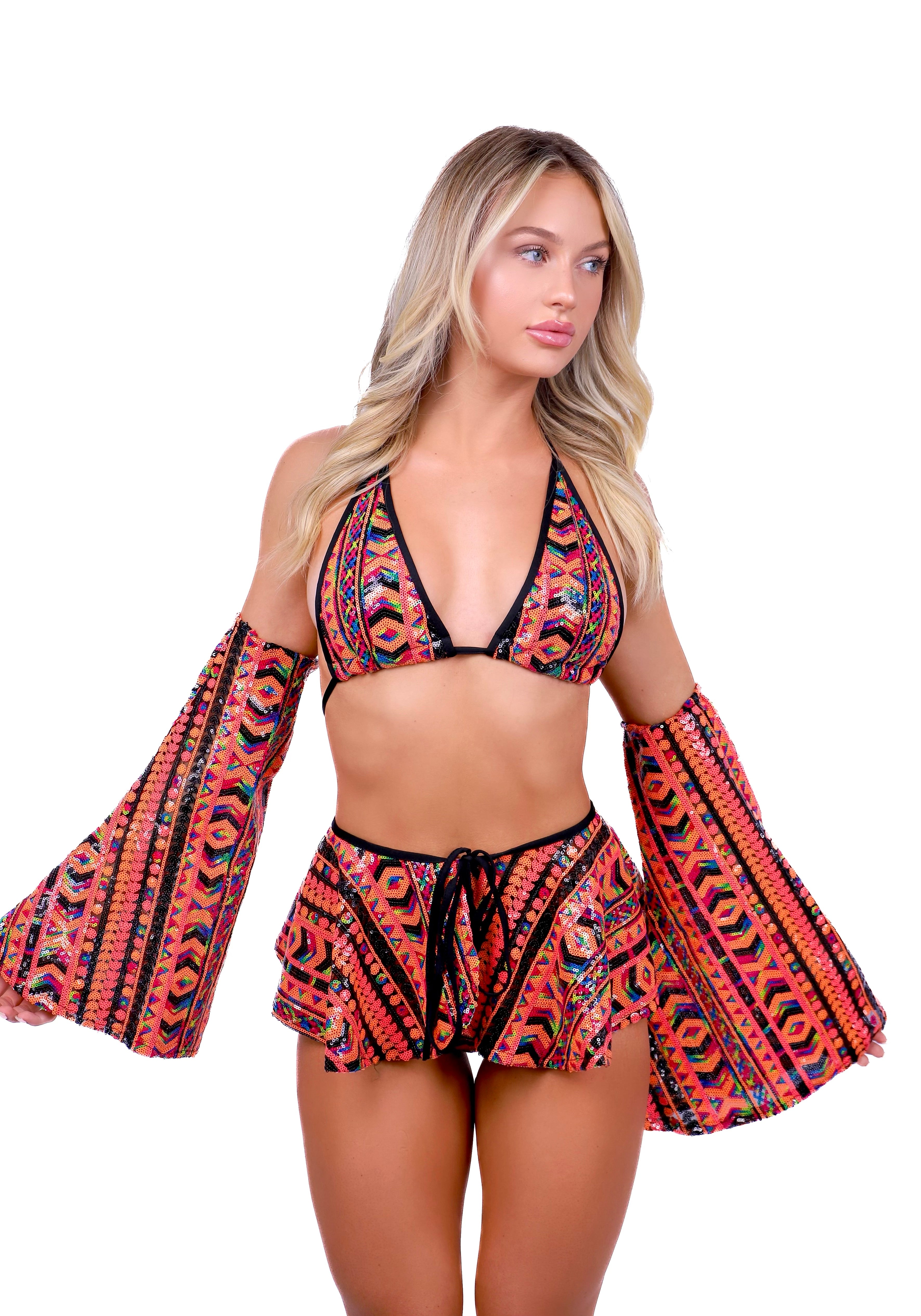 Fiery Tribal Aura Set