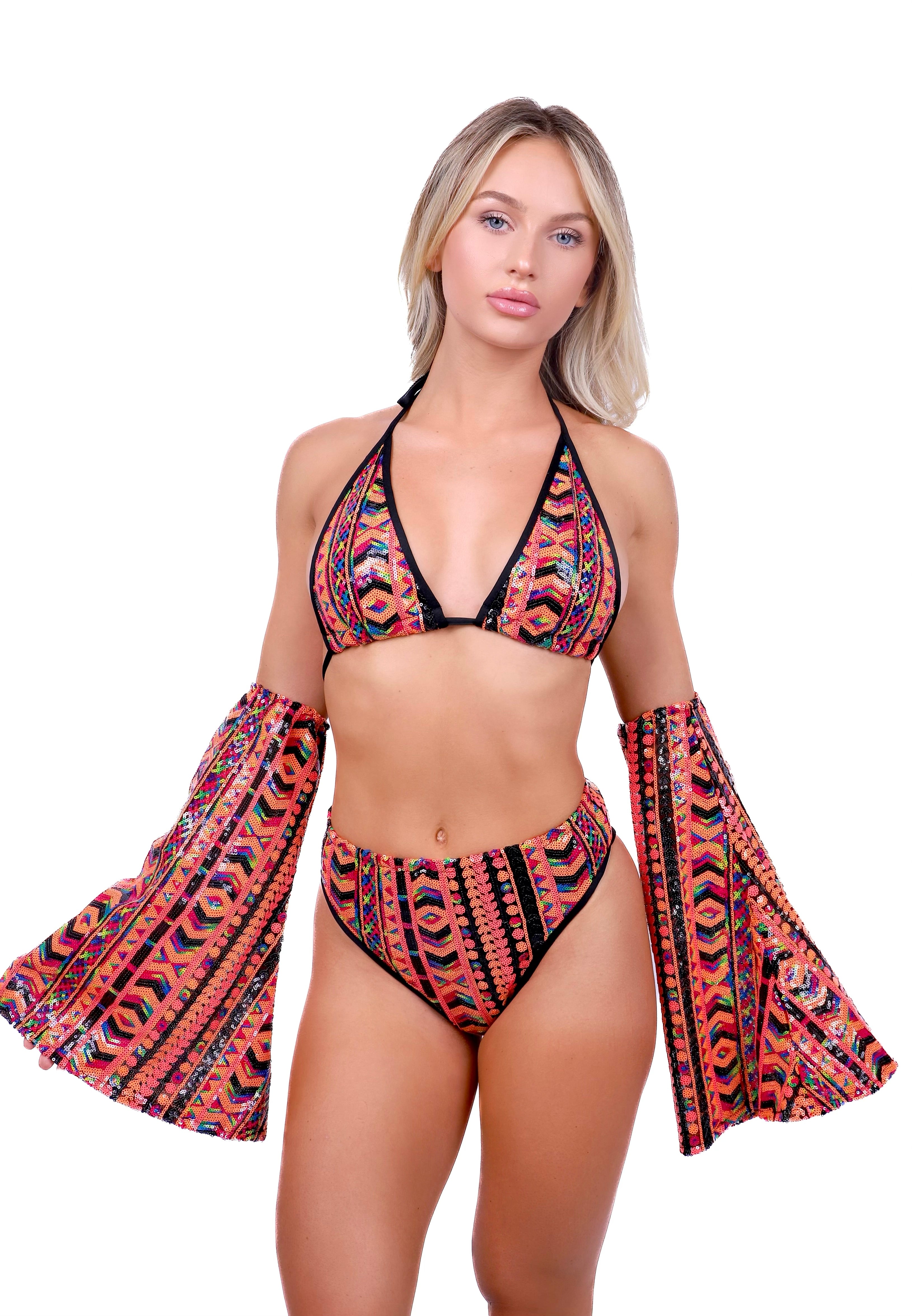 Fiery Tribal Aura Set