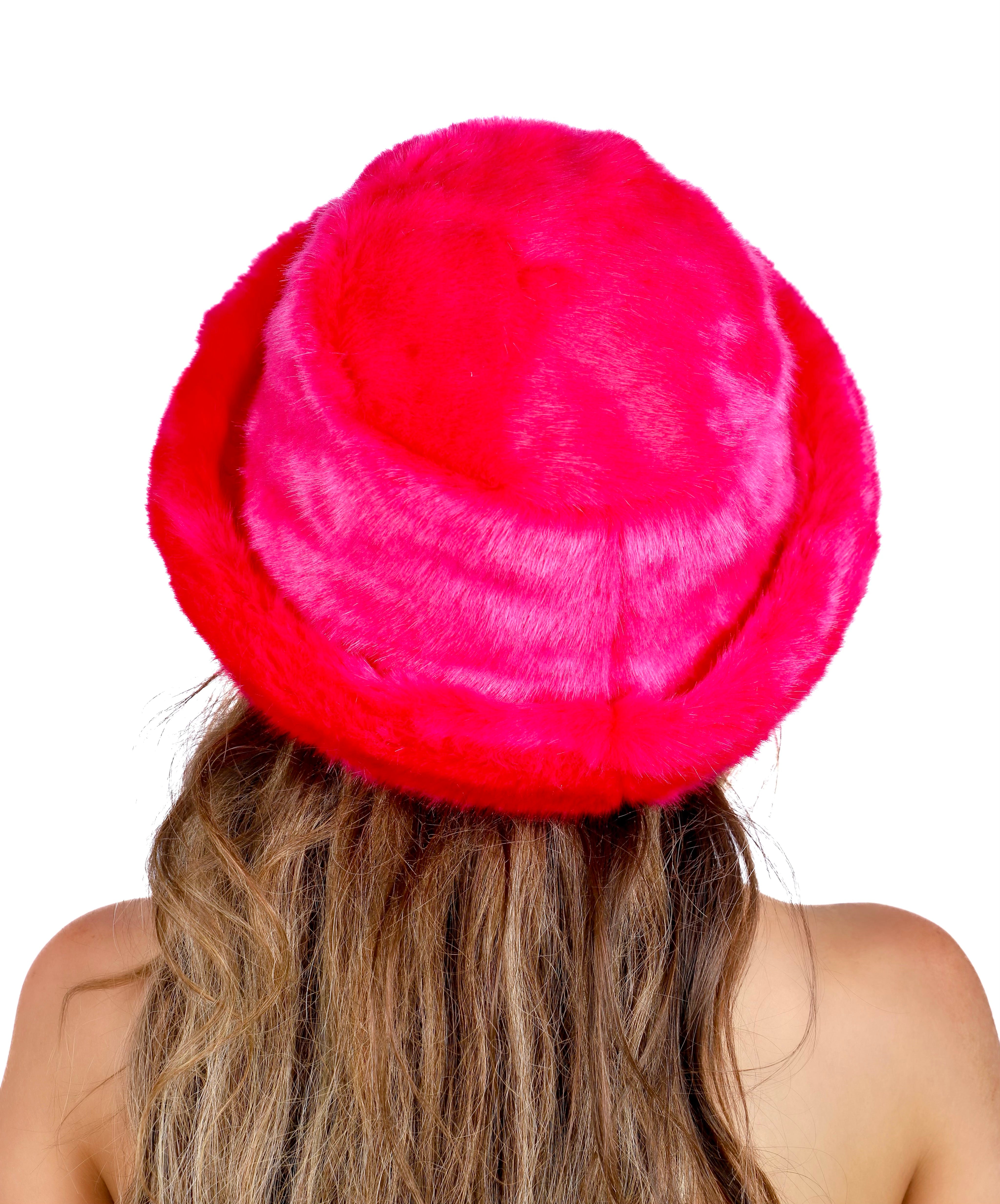 Hot Pink Fuzzy Hat