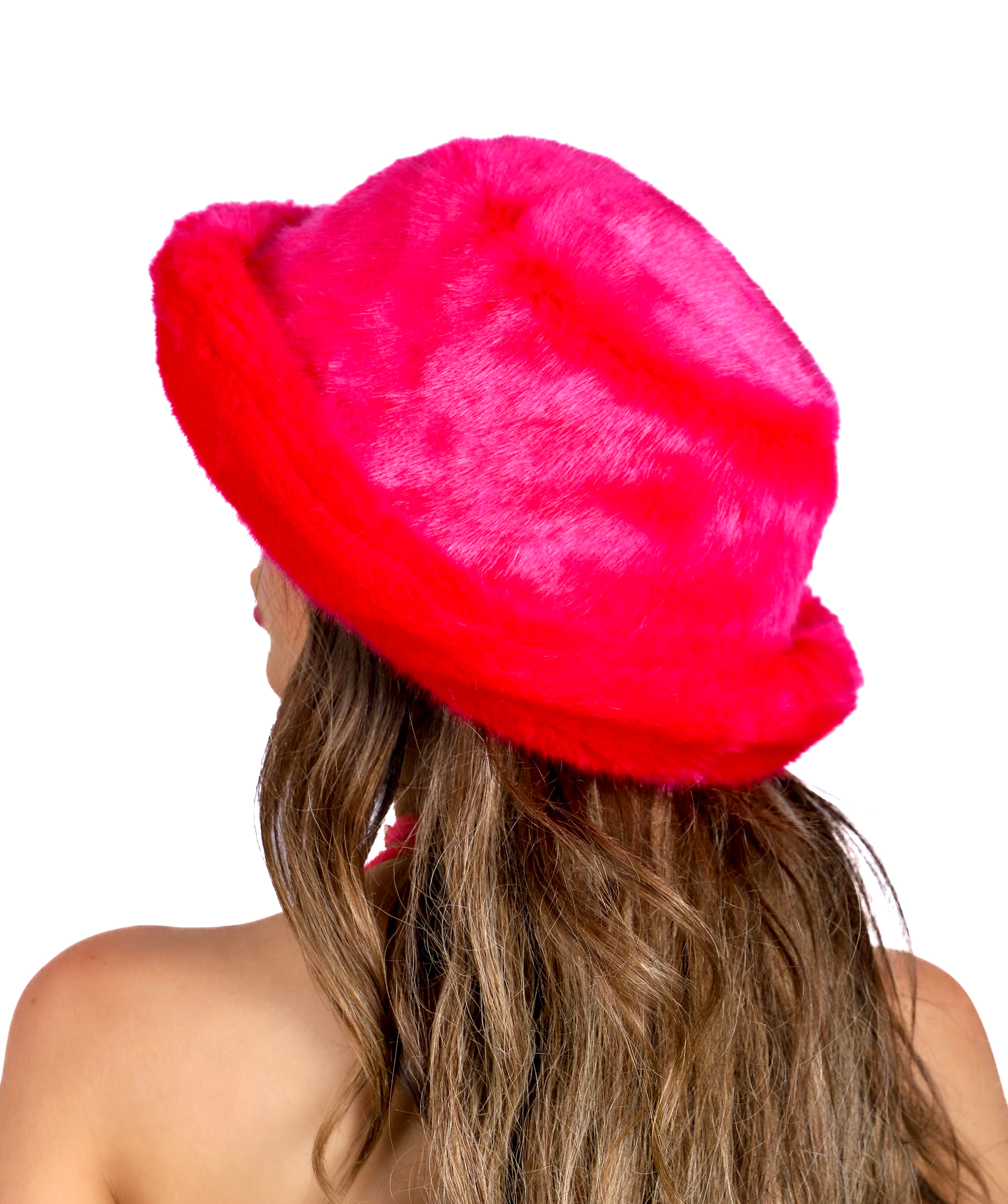 Hot Pink Fuzzy Hat