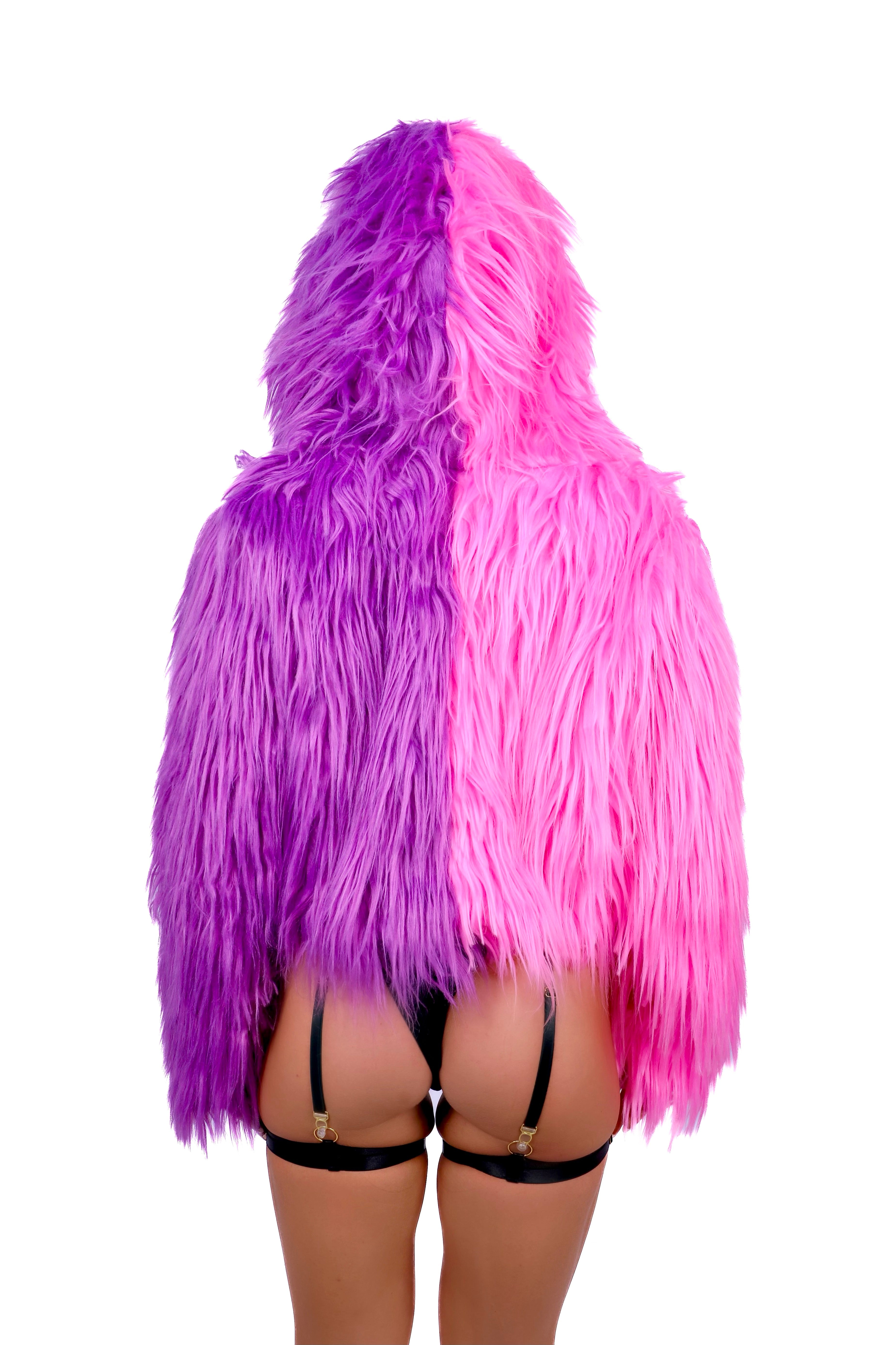 Pink/Purple Fuzzy Jacket